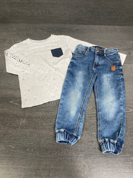 Friperie - manches longues et jeans ( voir la note ) 4 ans - souris mini