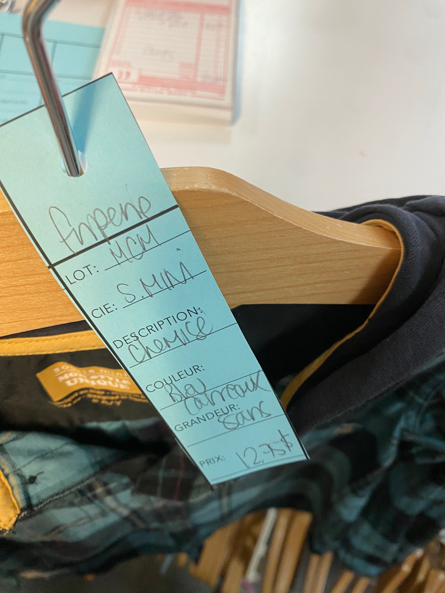 Friperie - chemise a capuchon - 8 ans - souris mini -