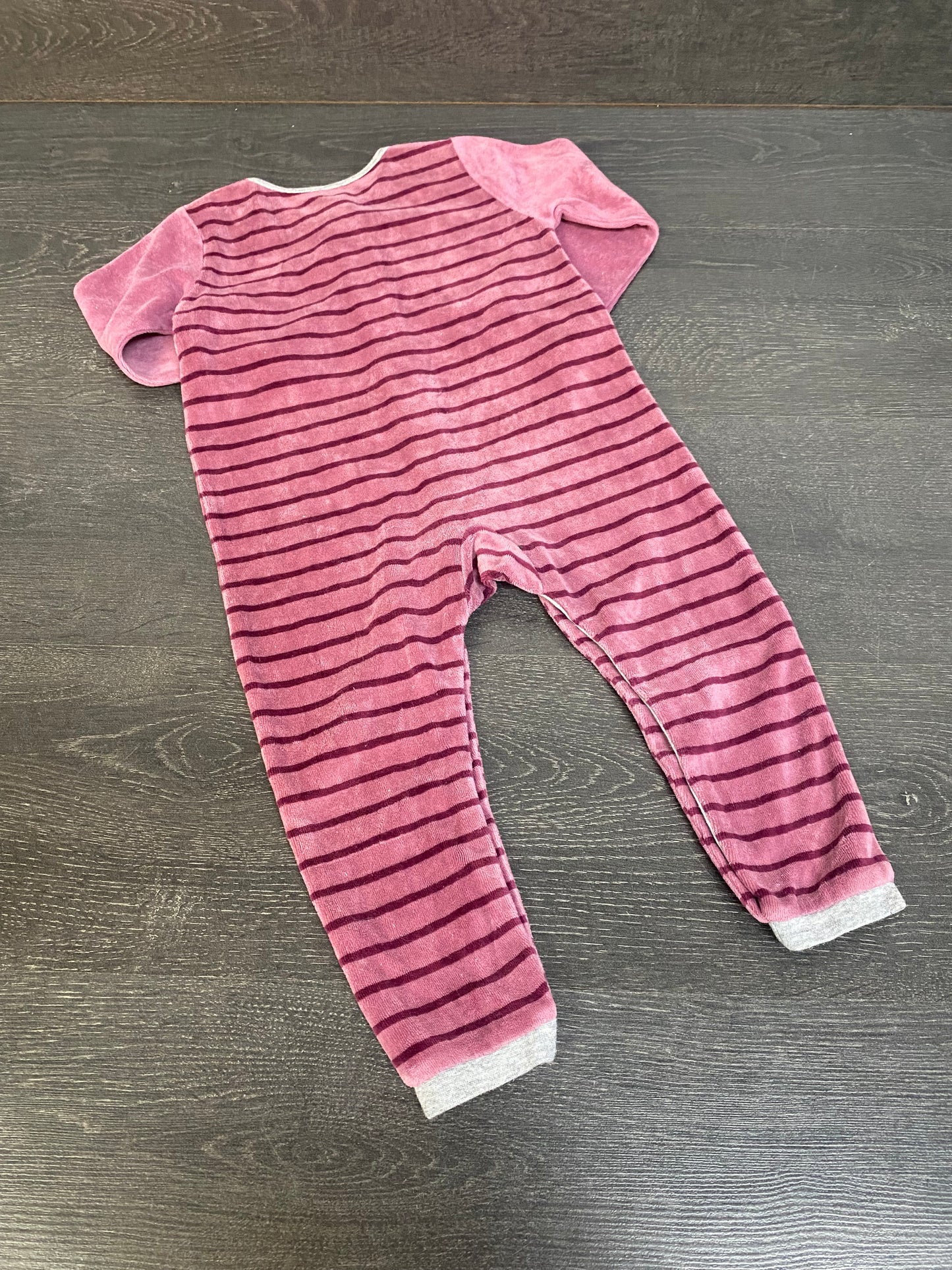 Friperie - pyjama velours - 18-24 mois - usagé bel etat
