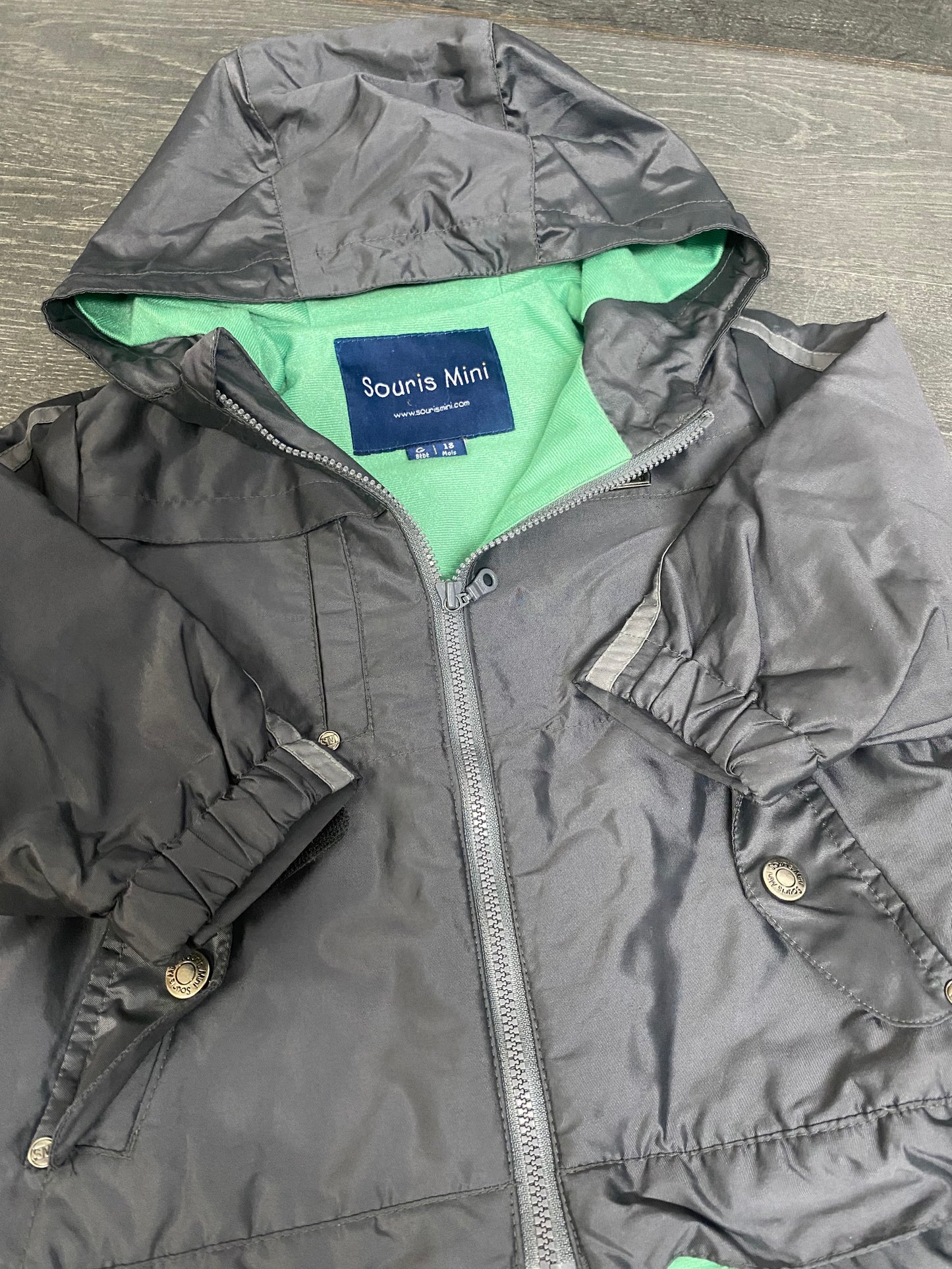 Friperie - 18 mois - veste de pluie - souris mini
