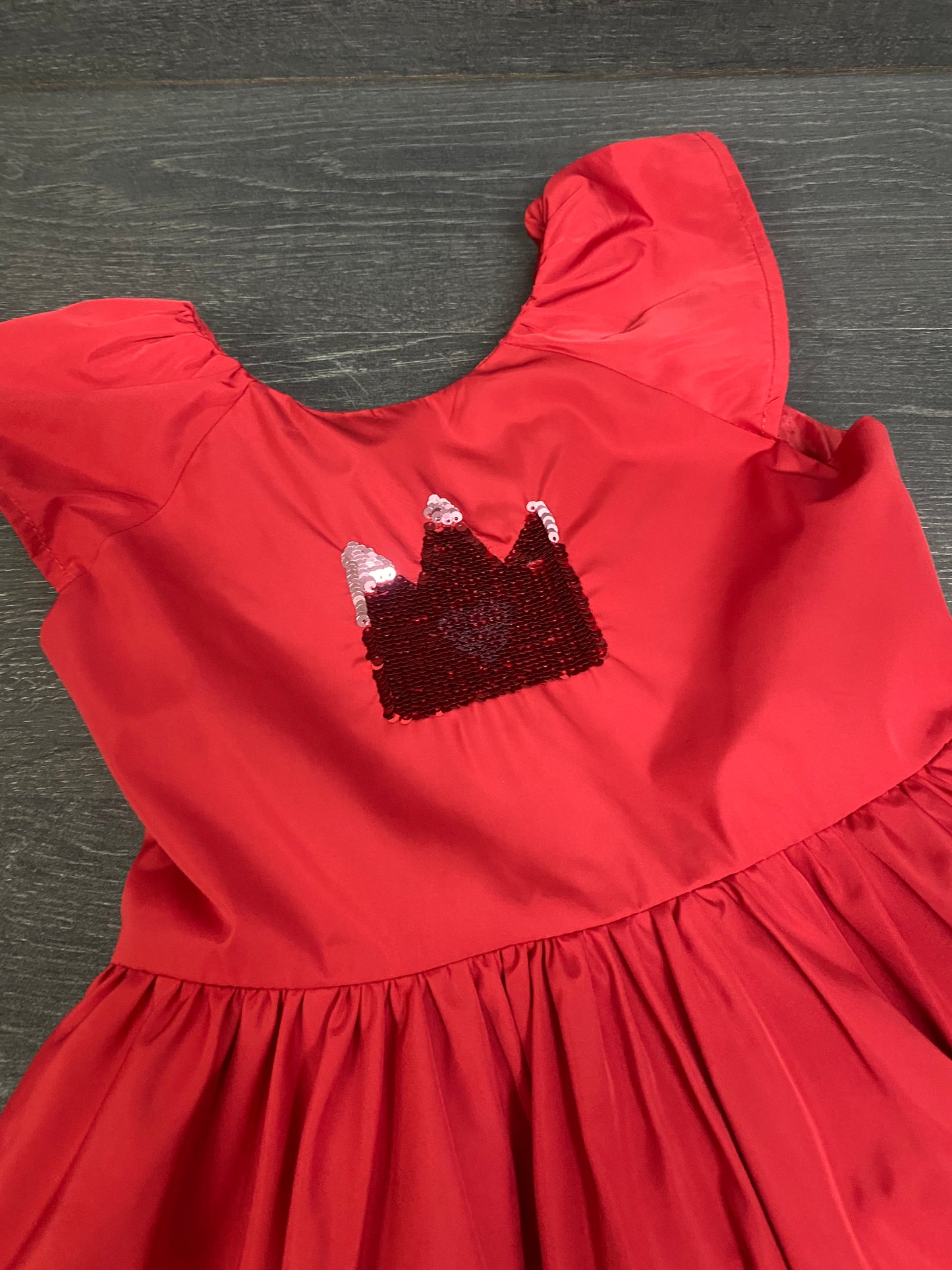 Friperie - robe de taffetas - souris mini - 5 ans