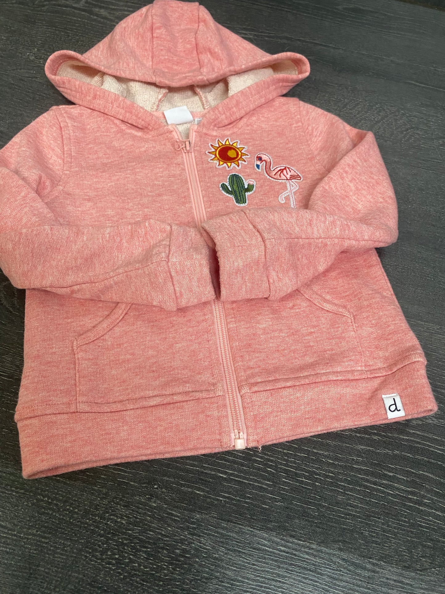 Friperie - veste hoddie - 2x2 - 5 ans