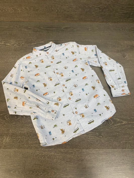 Friperie -Chemise col moa - next - 6-7 ans -