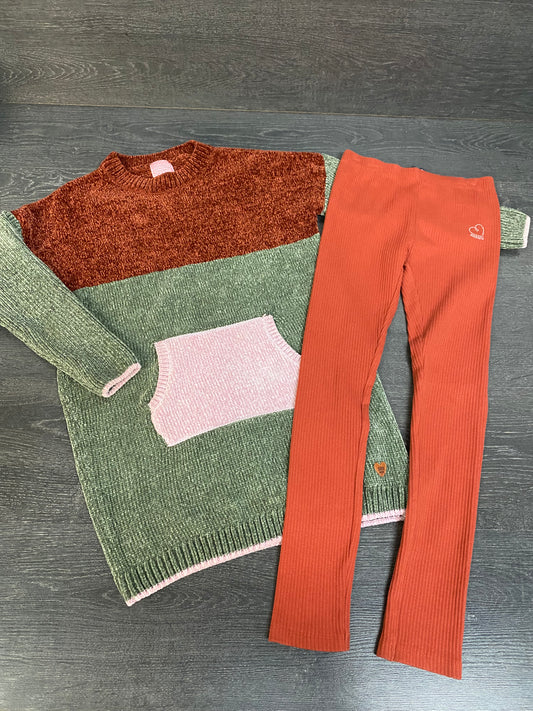 Friperie tunique et legging - 8 ans - souris mini