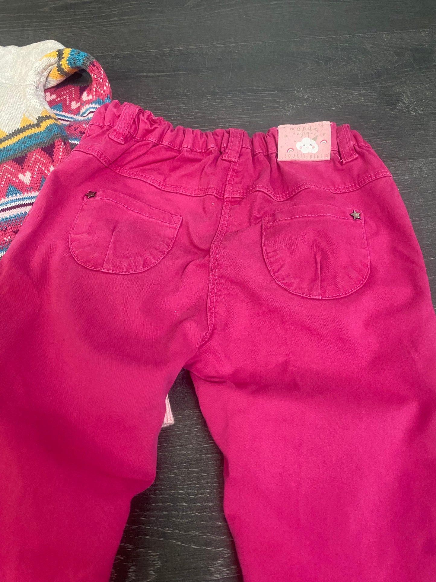 Friperie - tunique et pantalon - 2-3 ans - souris mini