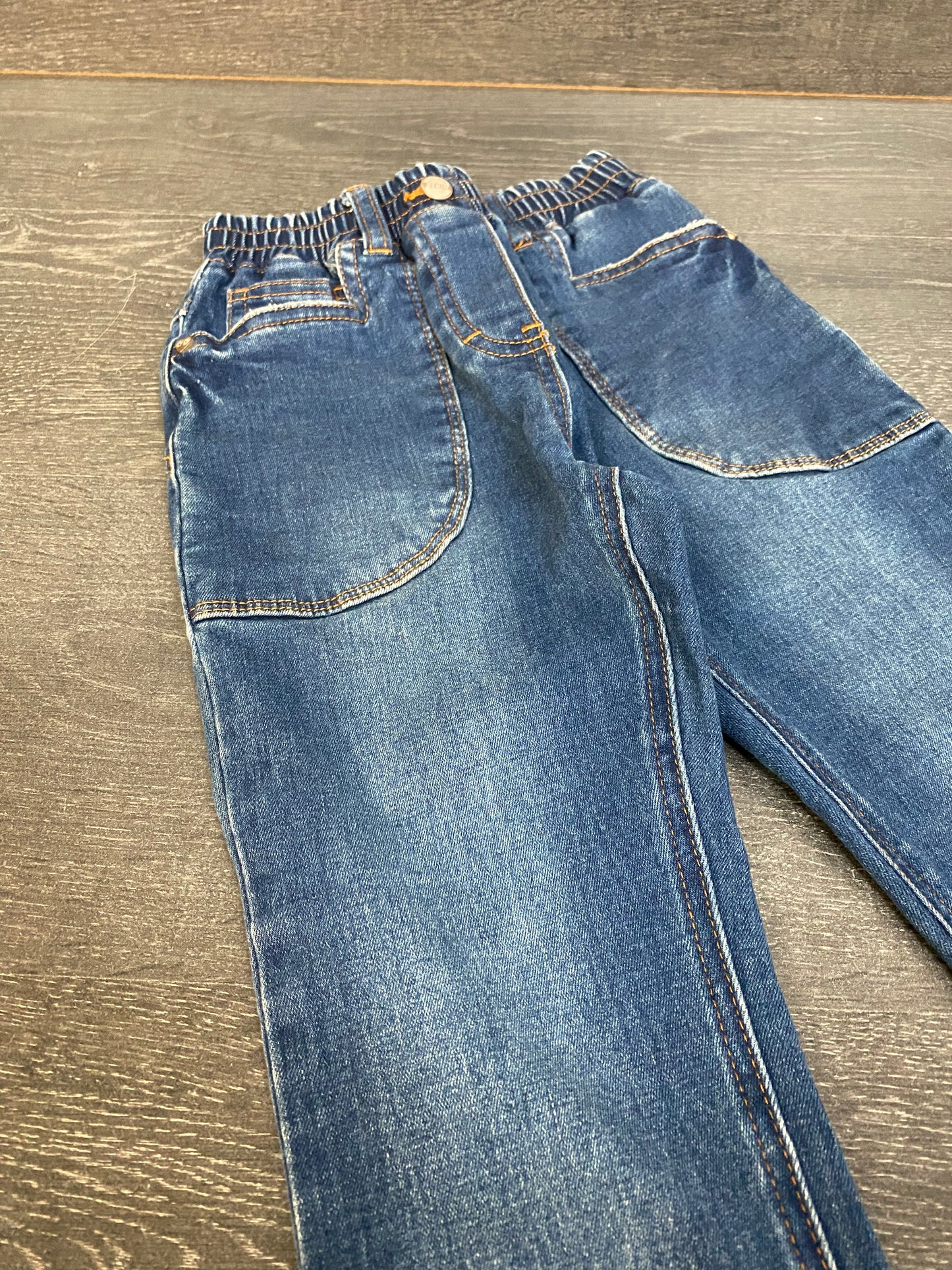 Friperie - jeans jogger - souris mini - 6 ans - mini qq chose voir la photo