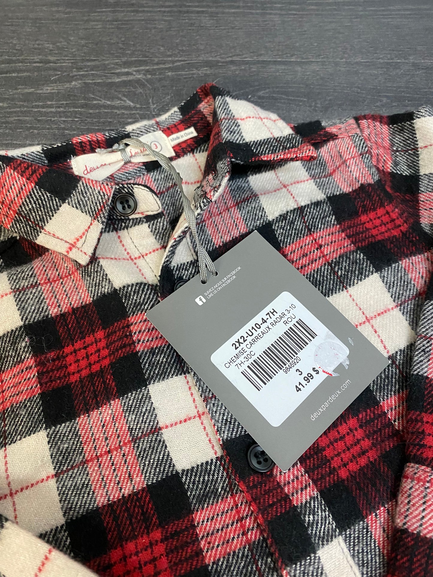Chemise - 2X2 - 3 ans - neuve