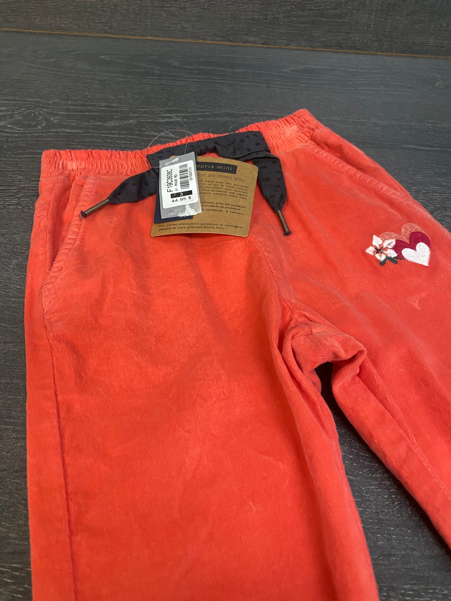Pantalon - 3 ans - souris mini - mini corduroy