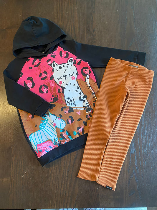 Friperie - duo tunique et legging - 3 ans - tres bel etat