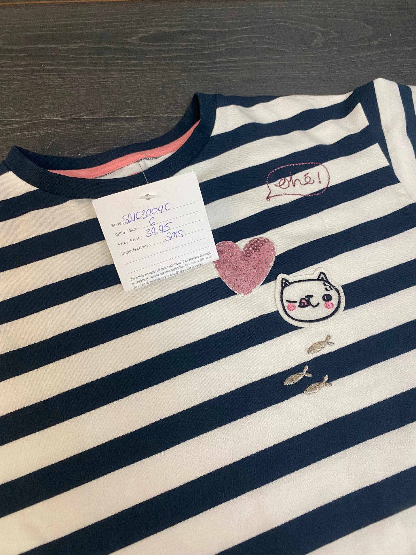 Robe tunique - neuve - souris mini - 6 ans