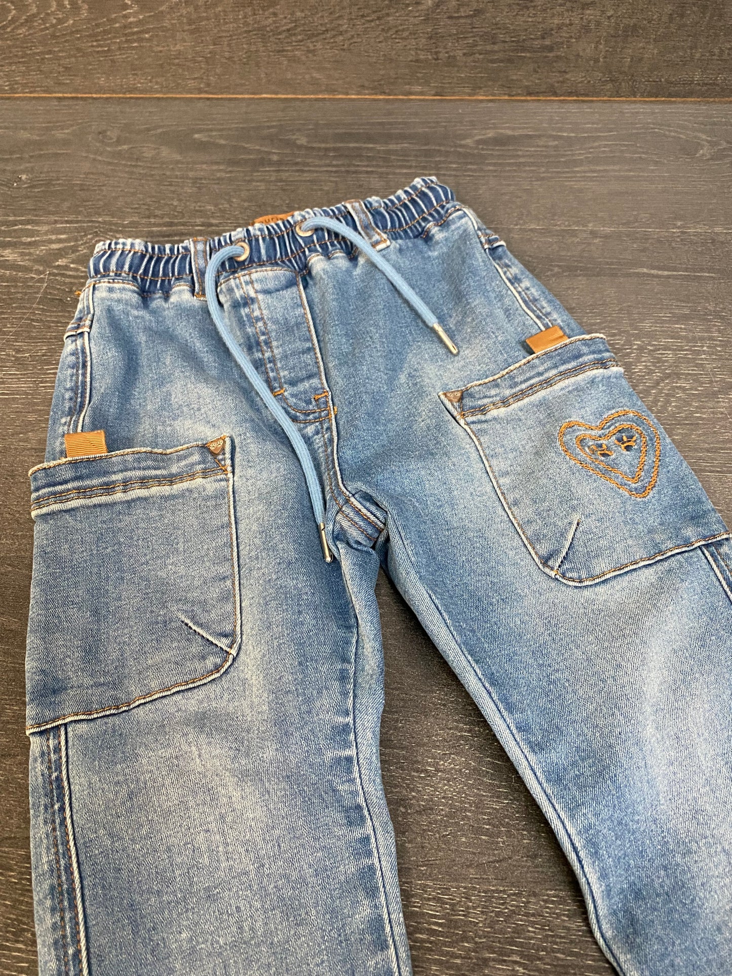 Friperie - jeans - jogger - souris mini - 6 ans