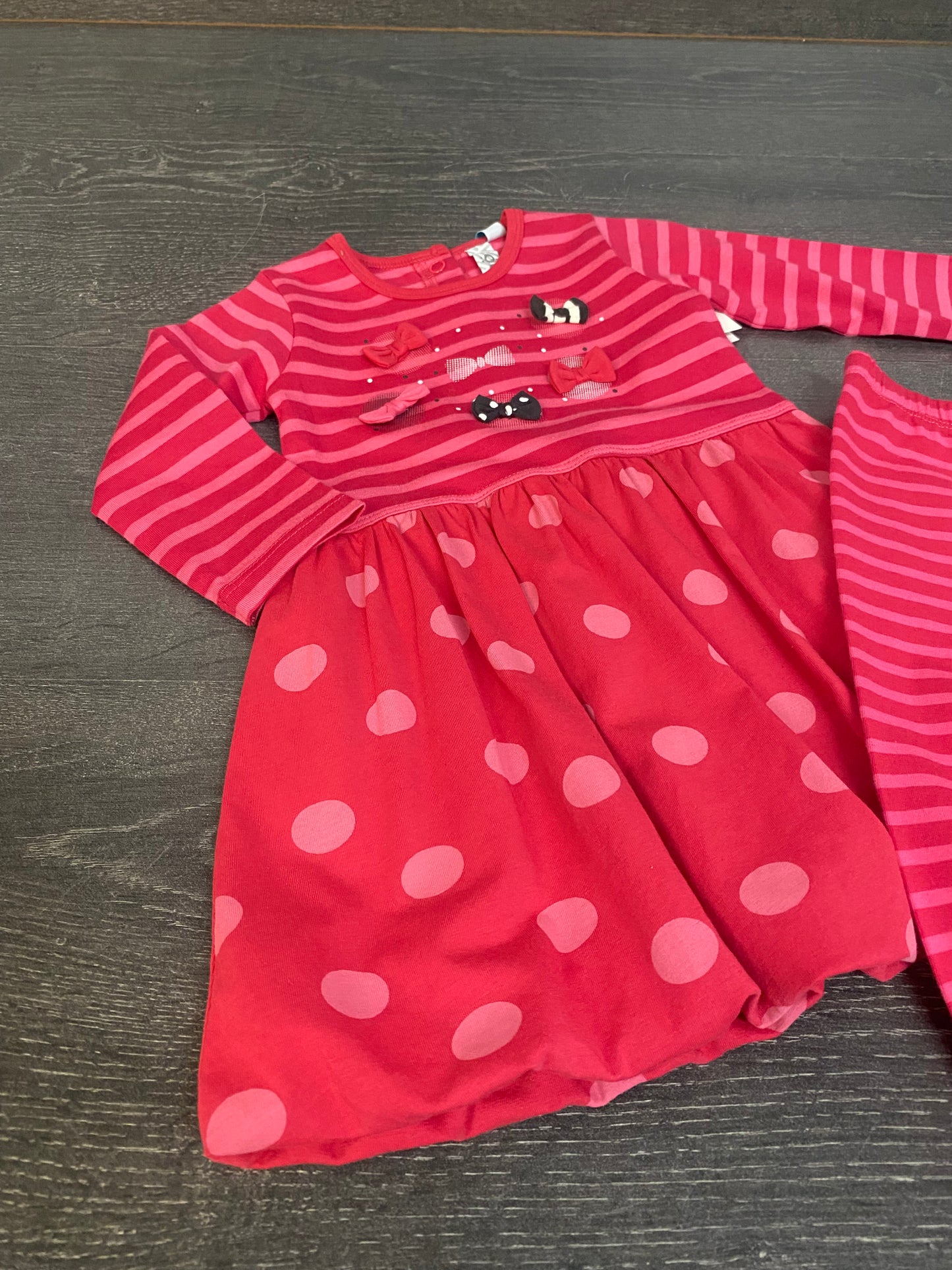 Ensemble nano - 6 mois - robe tunique et legging -