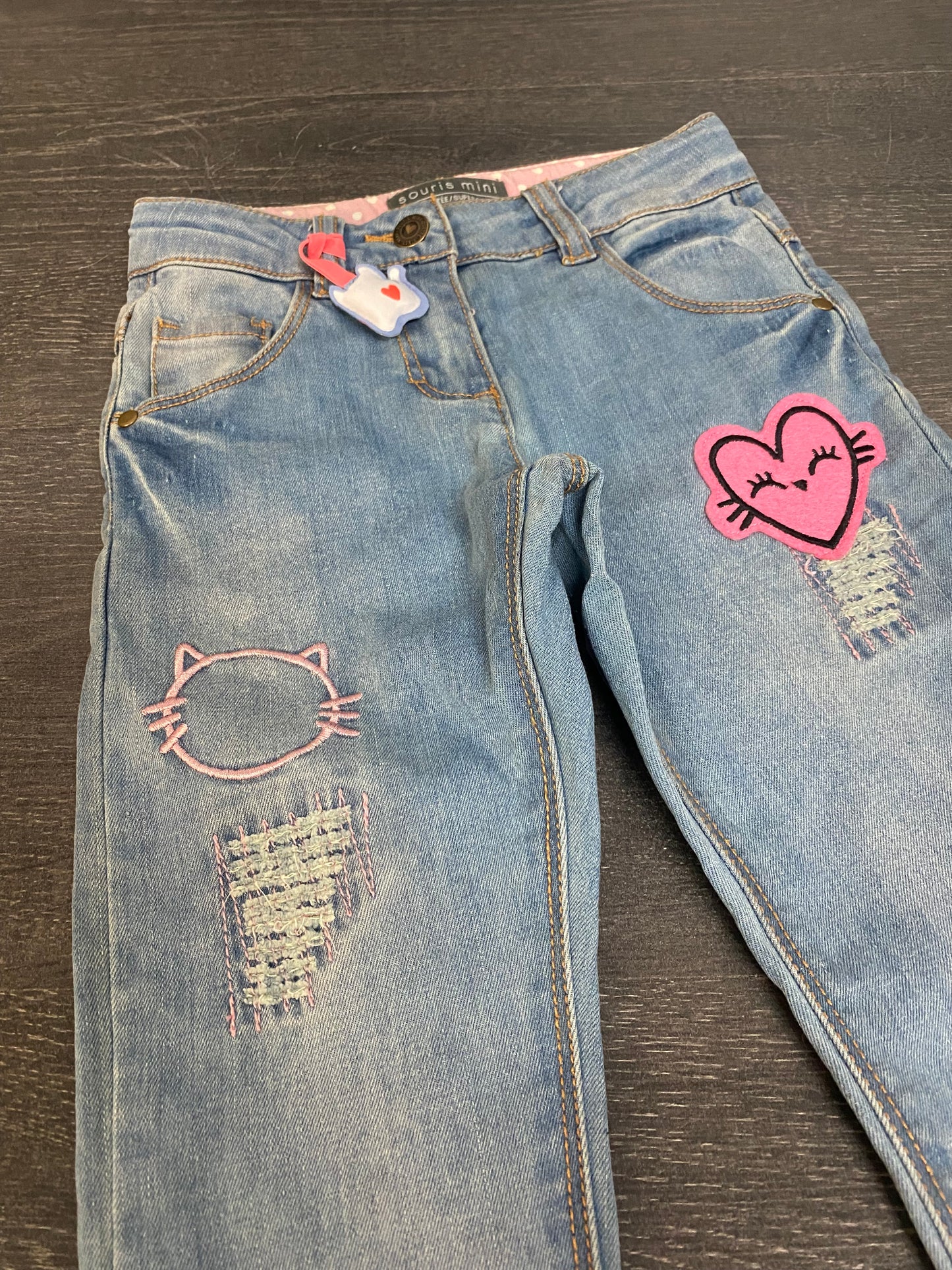 Friperie - jeans - 3 ans - souris mini