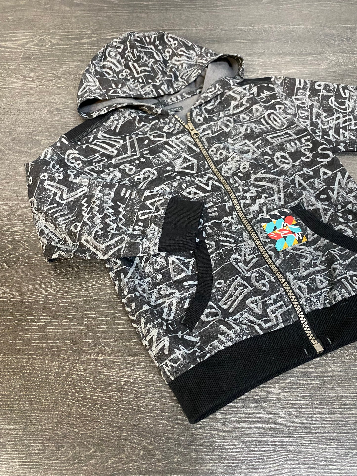 Friperie - veste capuchon - souris mini - 3 ans
