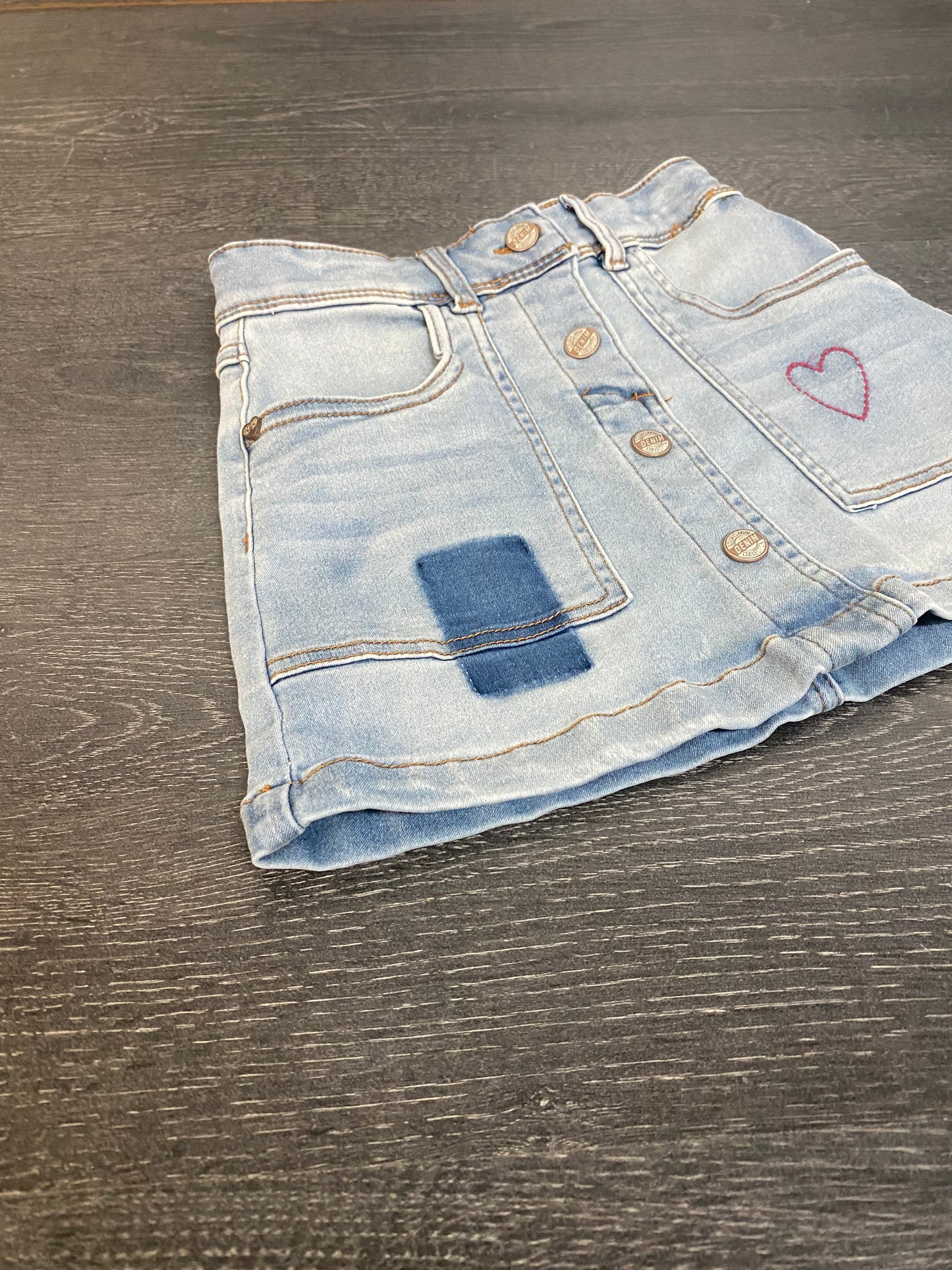 Friperie - souris mini - jupe - jeans - 4 ans