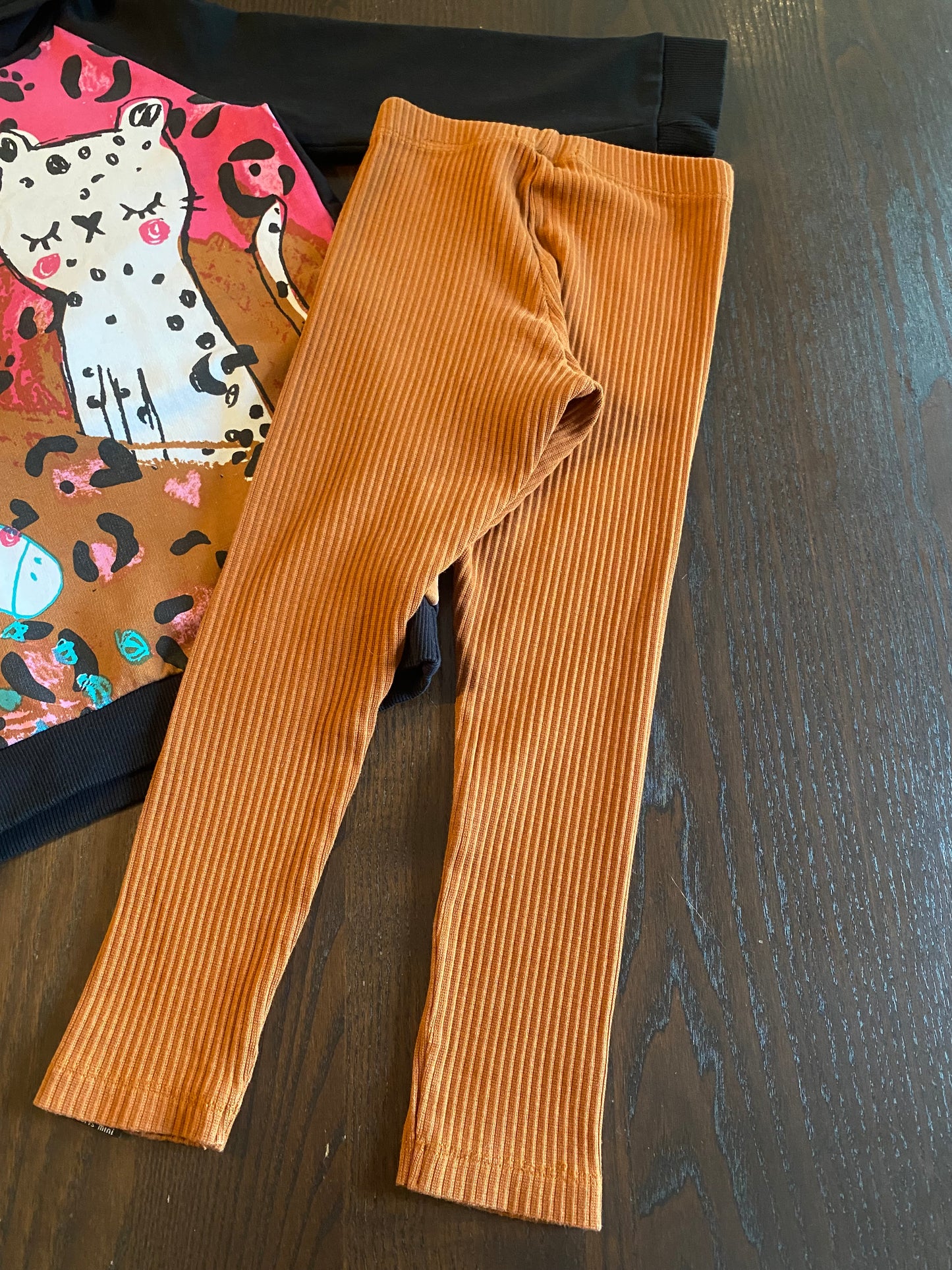 Friperie - duo tunique et legging - 3 ans - tres bel etat