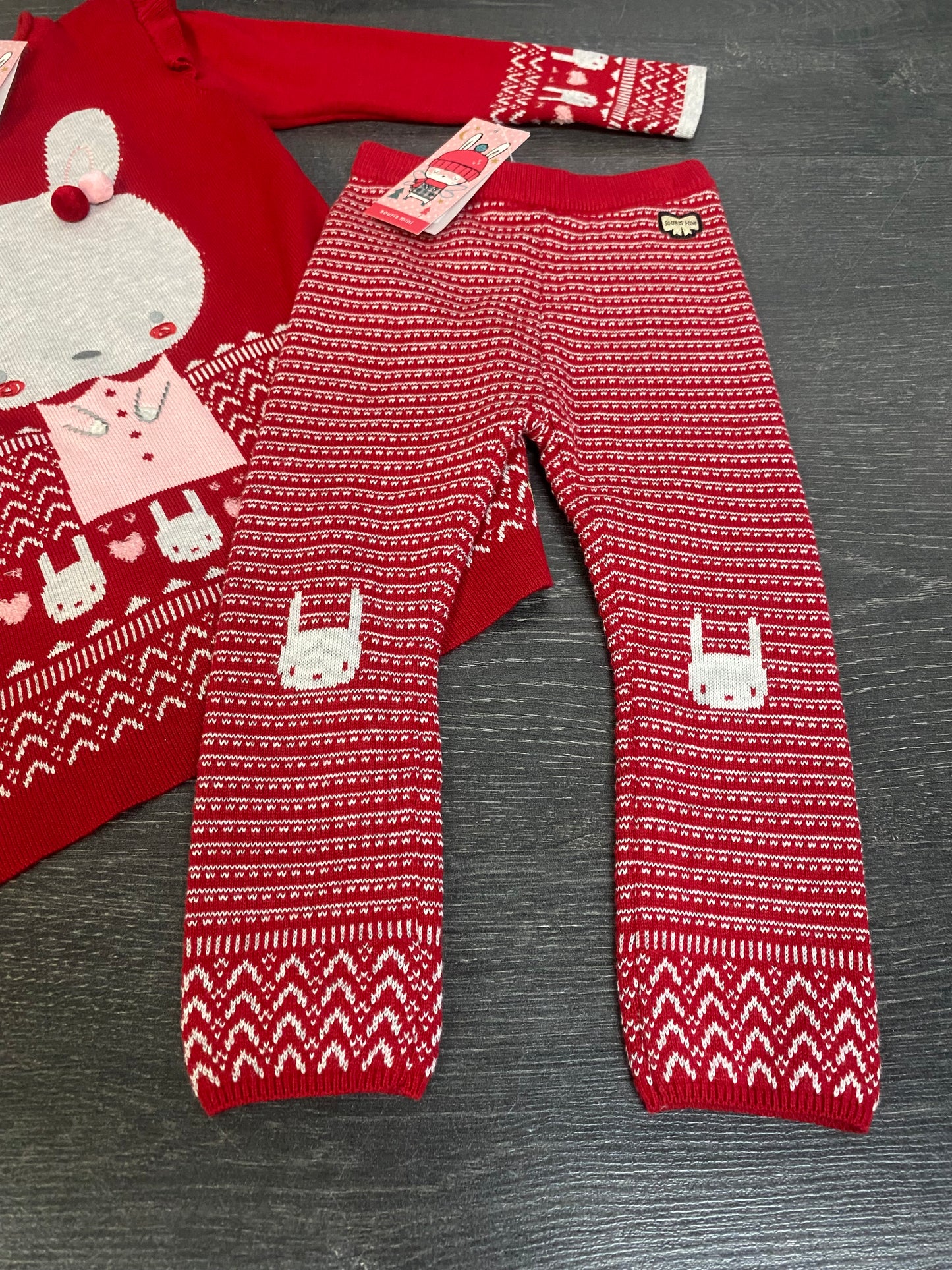 Tunique et legging de tricot - 18-24 mois - souris mini