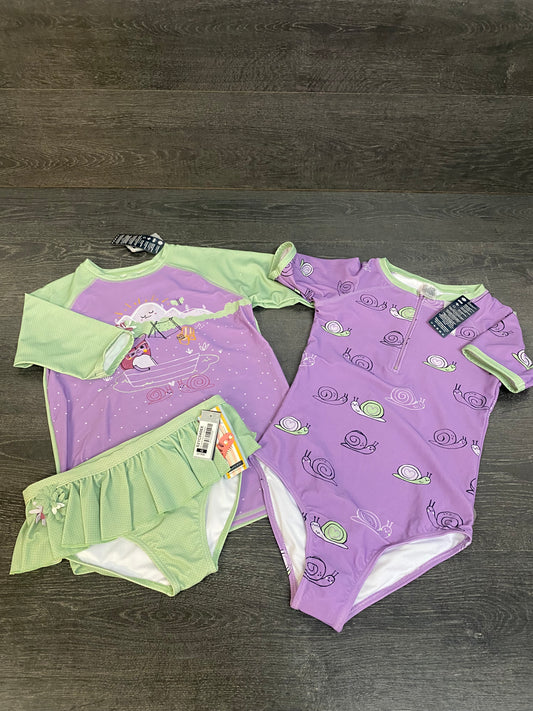 Reservé - Trio - one piece, rashguard et culotte bikini - 12 ans subtil defaut voir photo