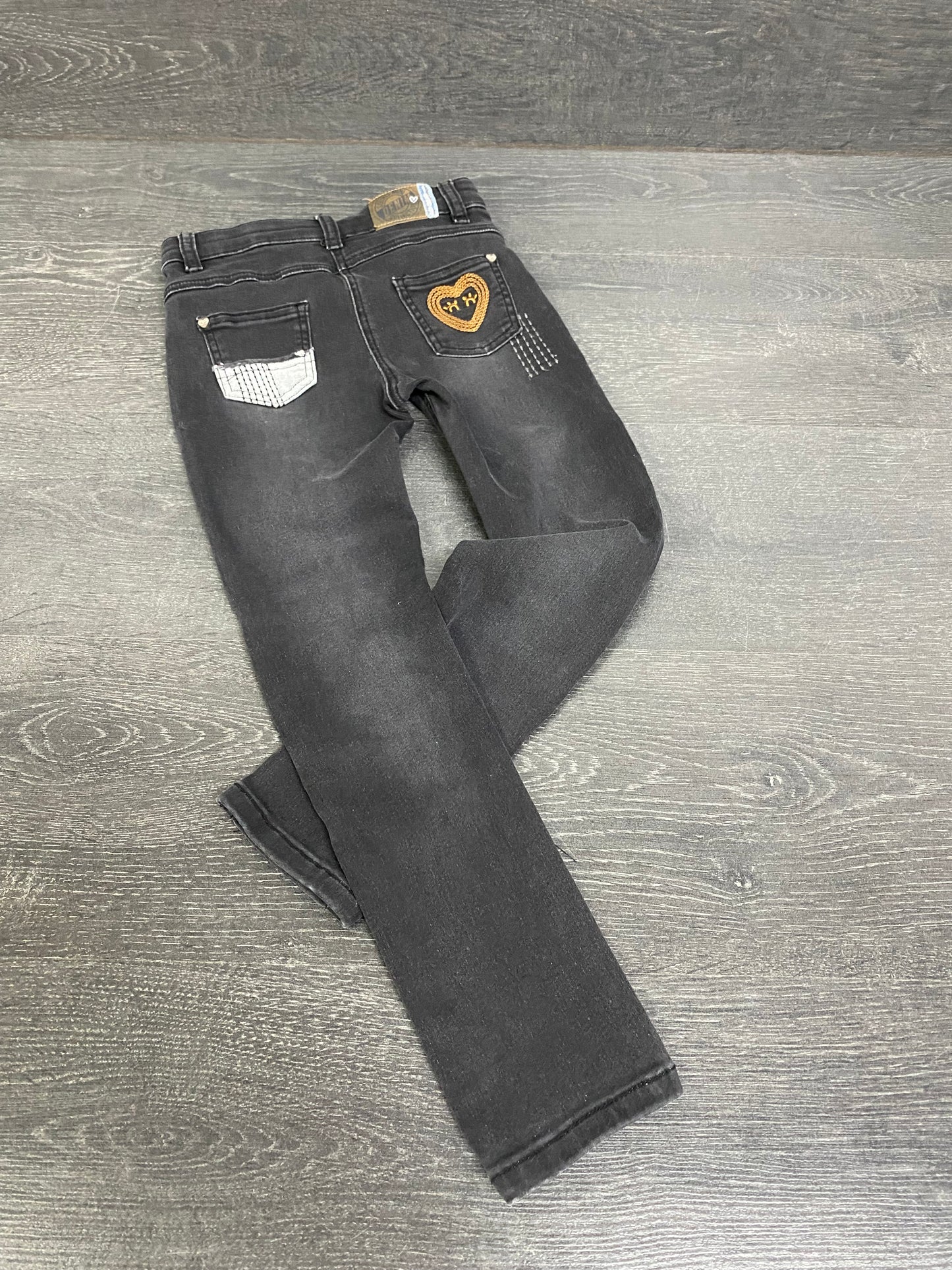 Friperie - jeans stretch - 7 ans - souris mini