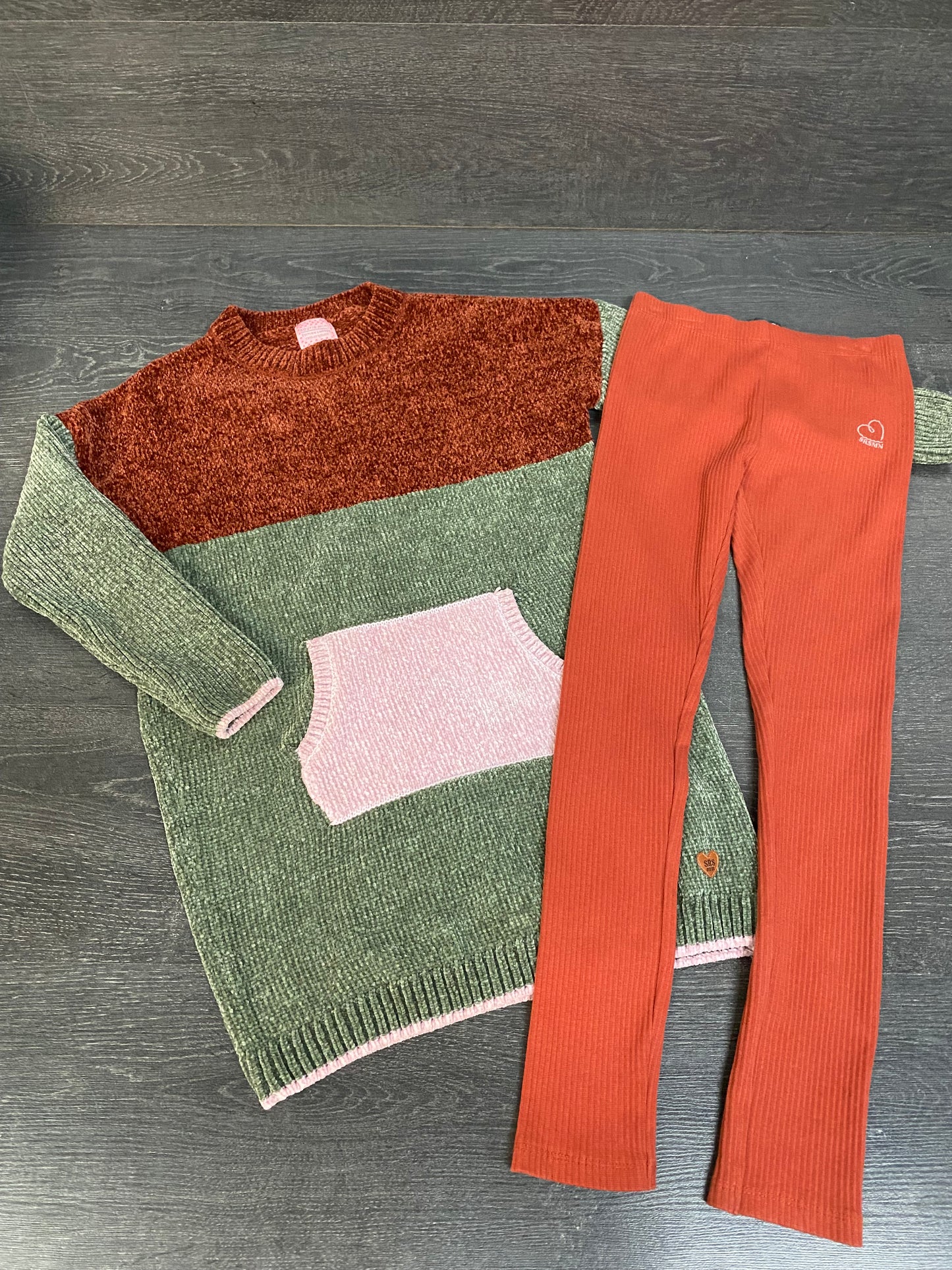 Friperie tunique et legging - 8 ans - souris mini
