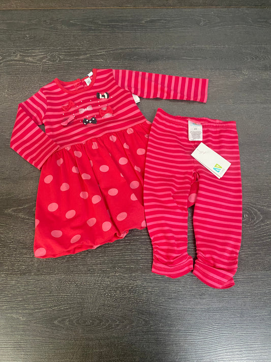 Ensemble nano - 6 mois - robe tunique et legging -