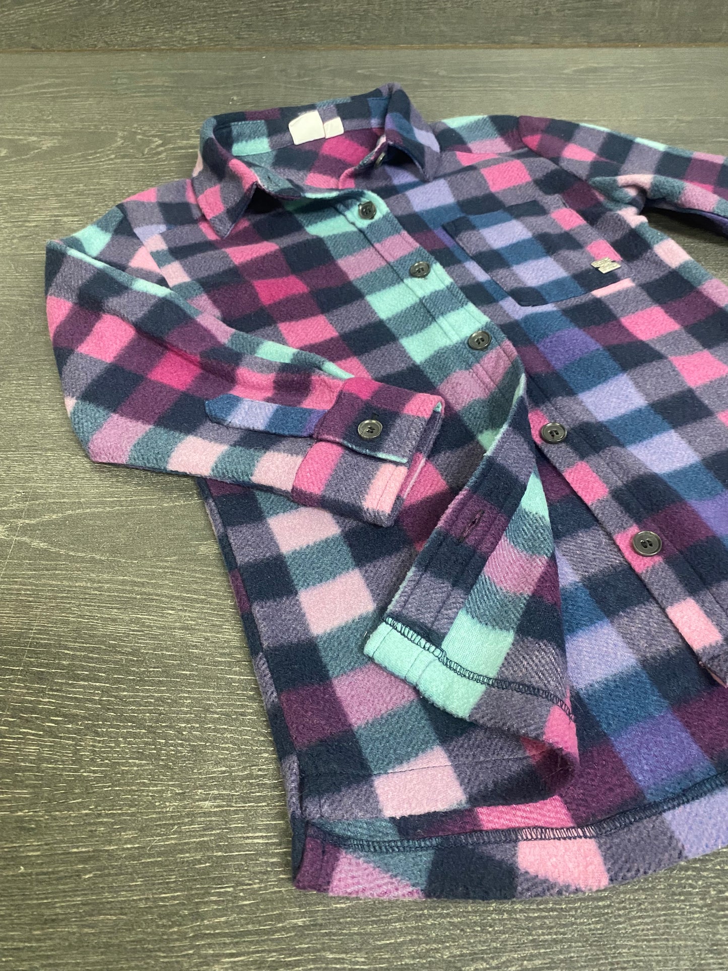 Friperie - veste carreaux - 6 ans - 2x2 - comme neuve