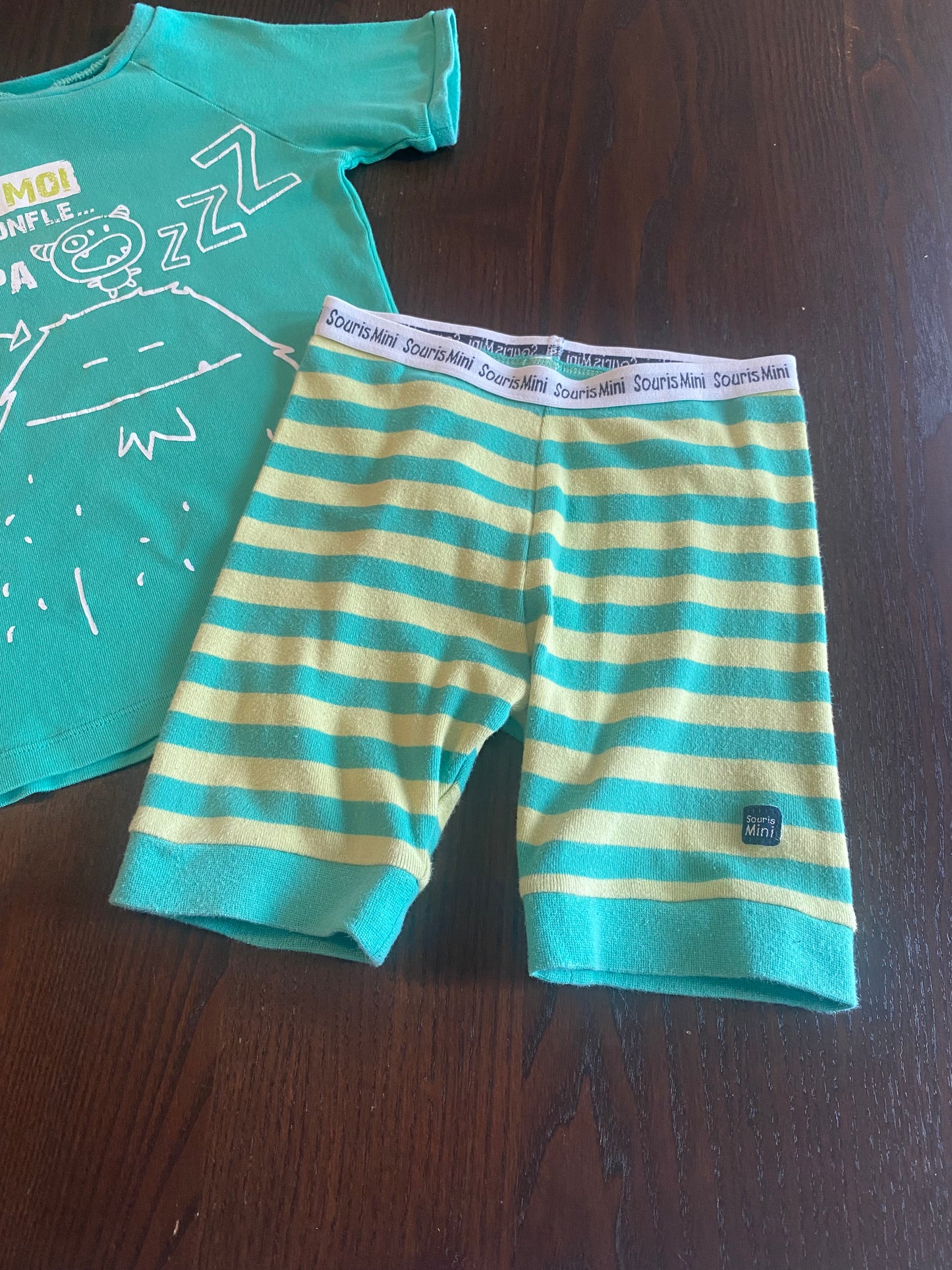 Friperie - pyjama 2 pieces ete - 5-6 ans - etat bien