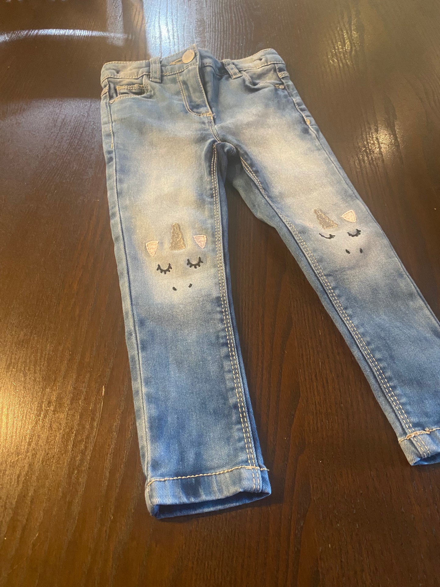 Friperie - next - jeans skinny - 3 ans