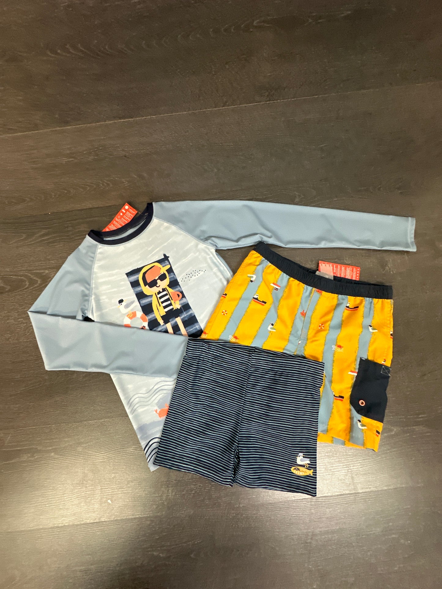 trio rashguard et 2 short maillot
