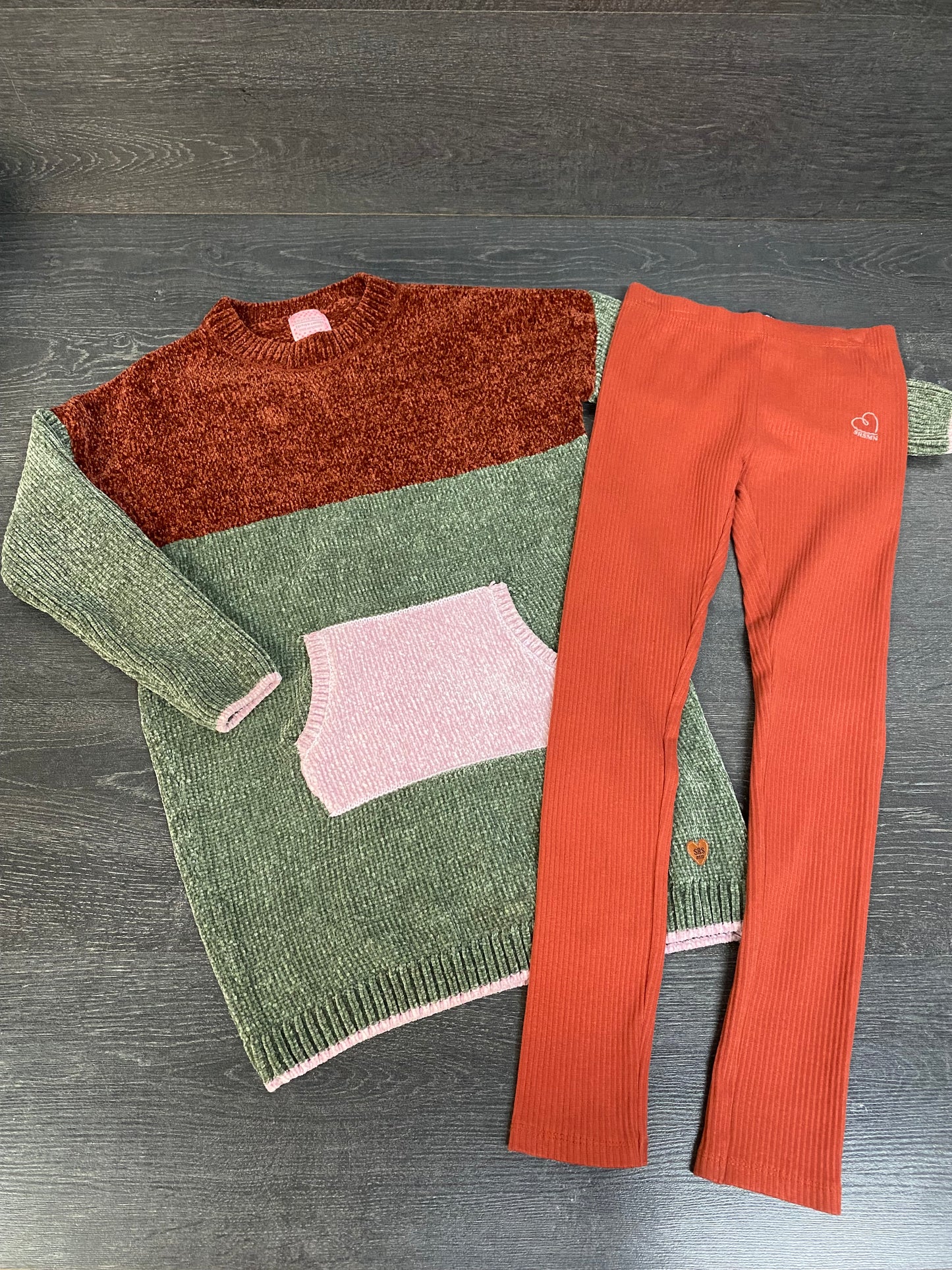 Friperie tunique et legging - 8 ans - souris mini