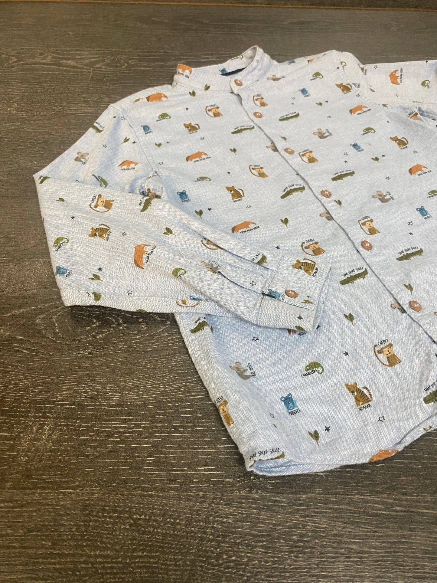 Friperie -Chemise col moa - next - 6-7 ans -