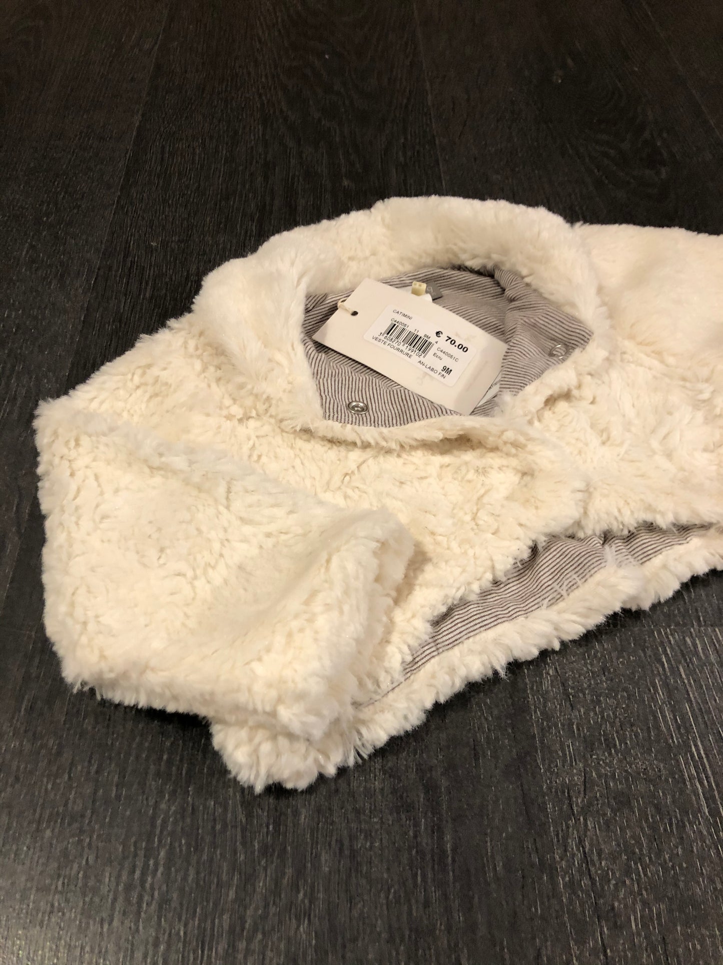 Veste douce - catimini - 9 mois