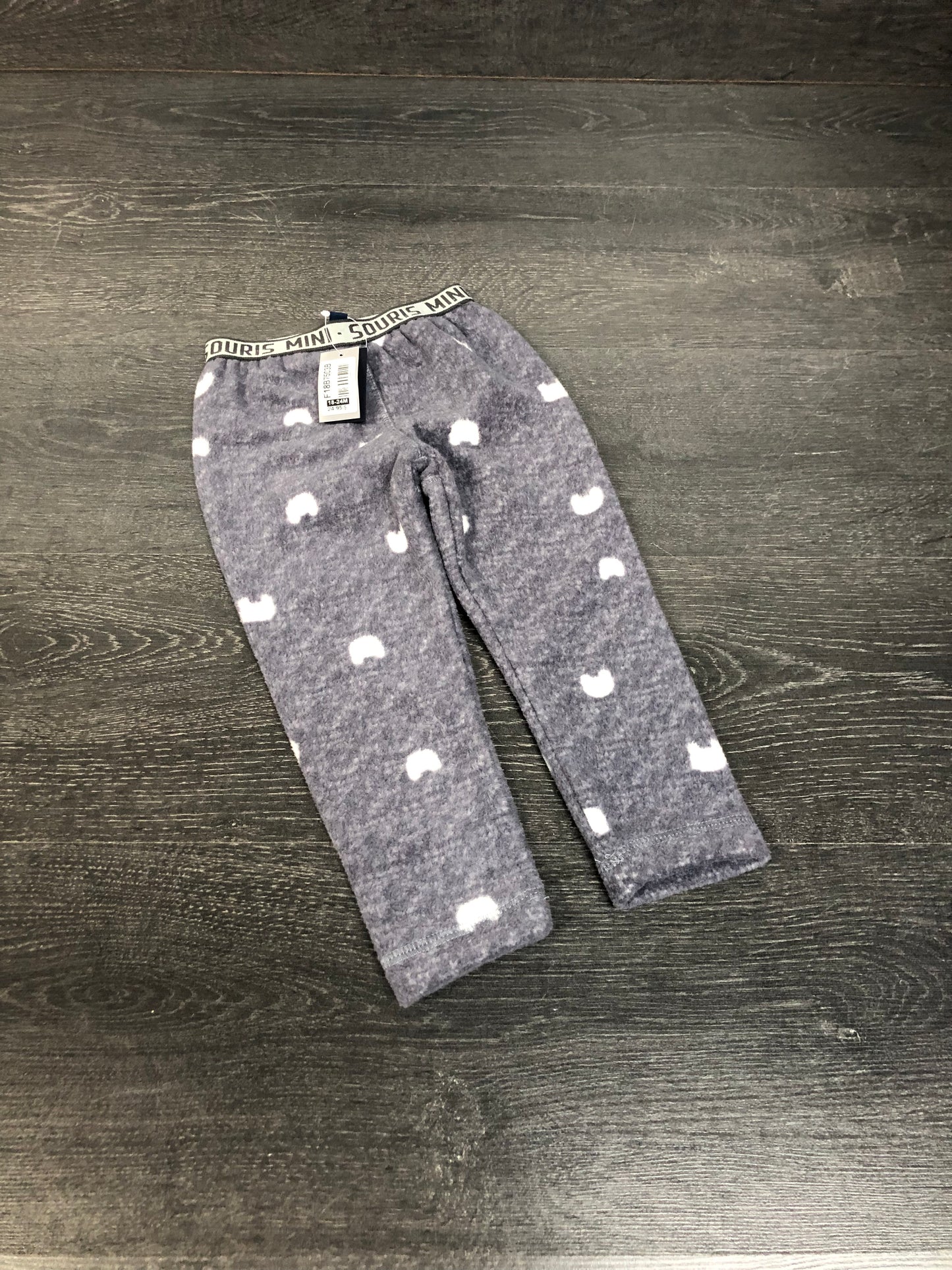 PROMO 6$ - Pantalon polar - souris mini -  18-24 mois -