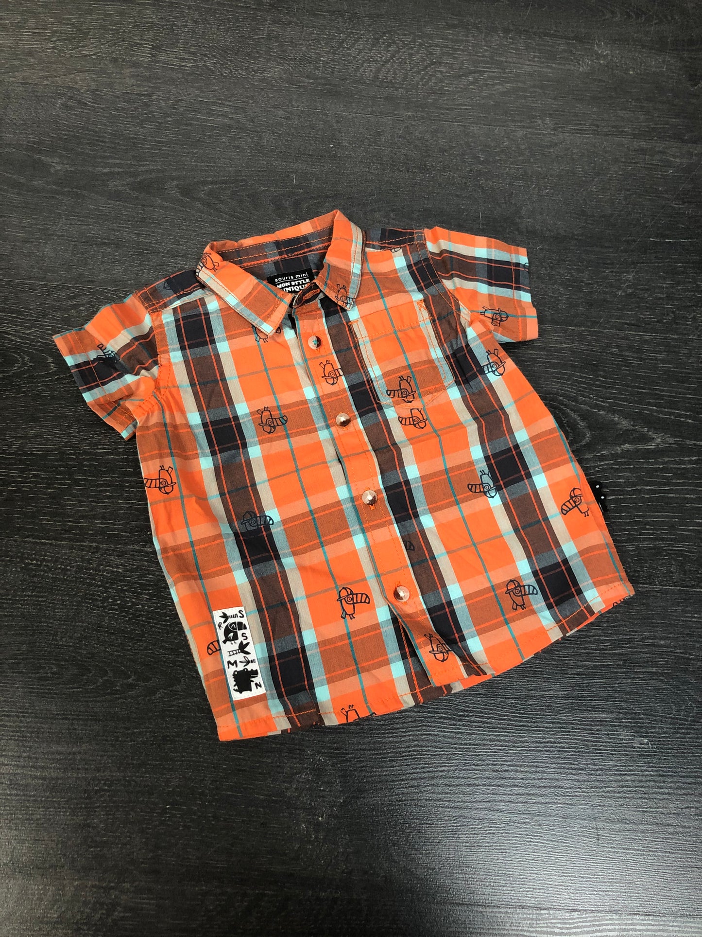 PROMO 12$ - Chemise toucan - souris mini - voir les grandeurs