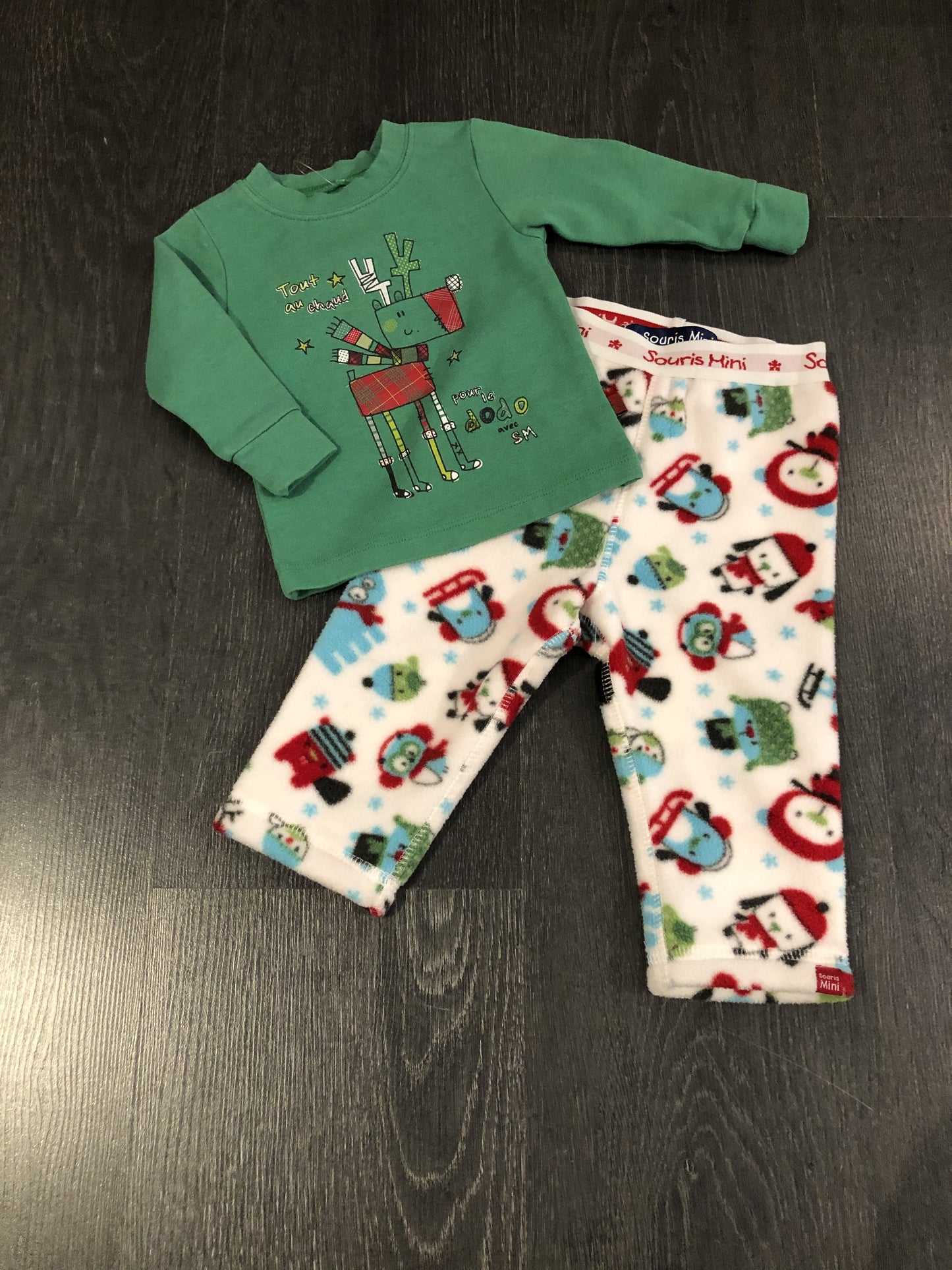 Pyjama - Souris Mini Melimelo Petit Défaut 6-9 Mois