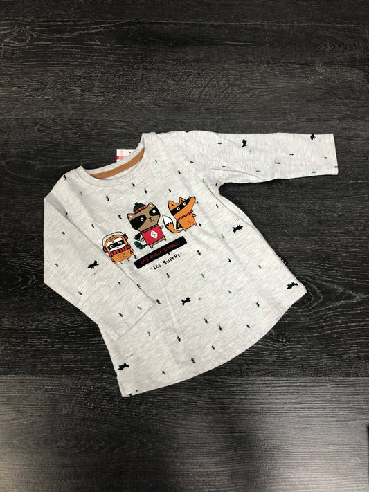 Gilet manches longues - souris mini - 6-9 mois