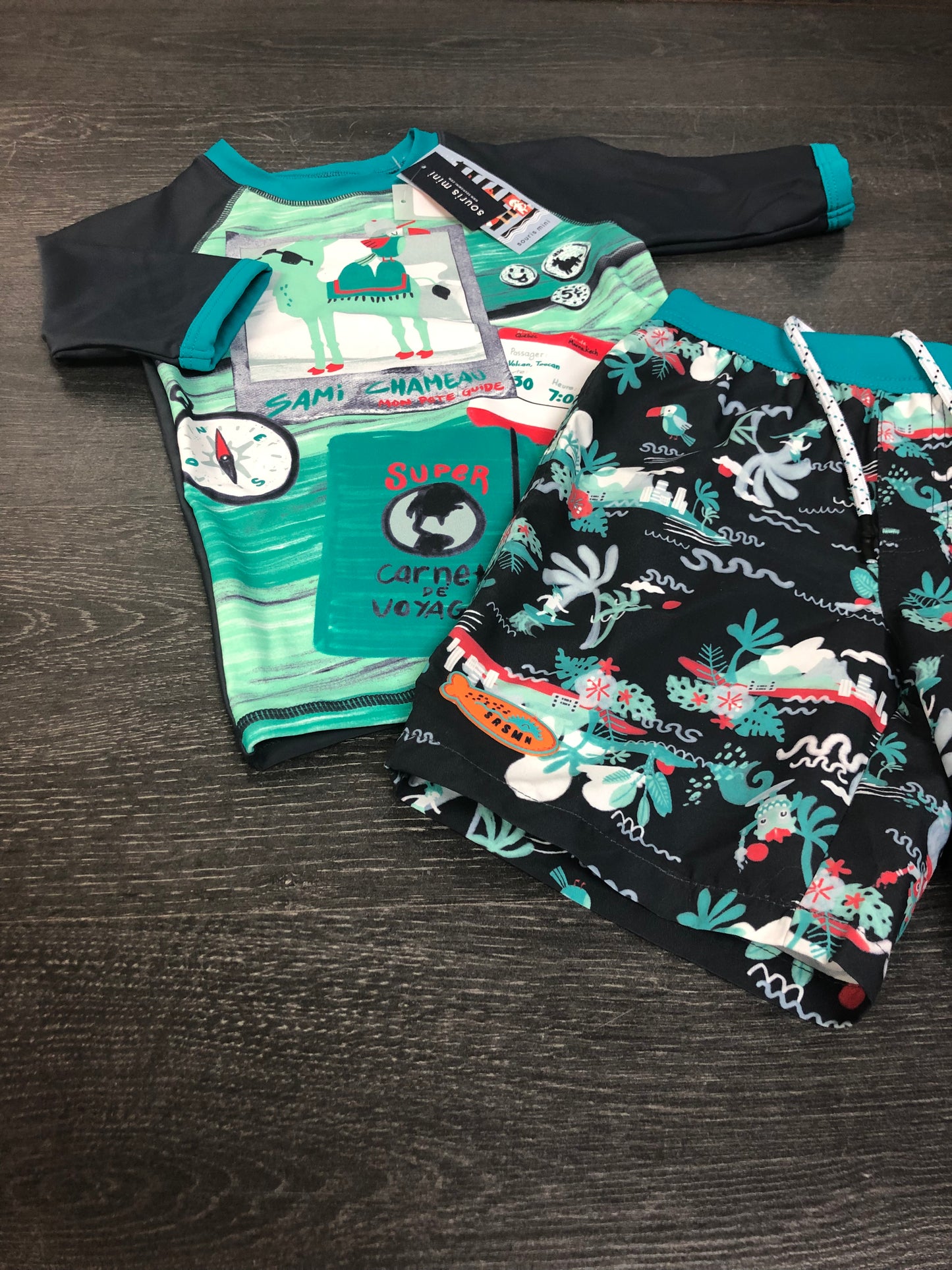 PROMO 30$ - Rashguard et maillot - souris mini - 12 ans