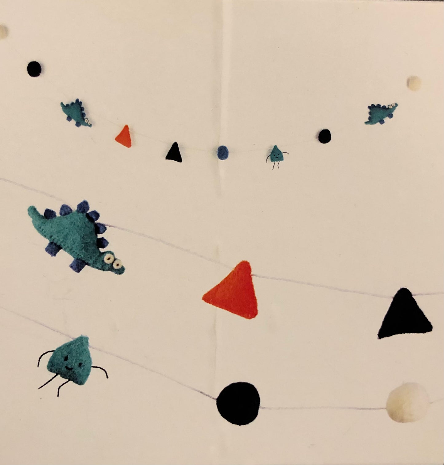 Duo mobile et guirlande en feutre