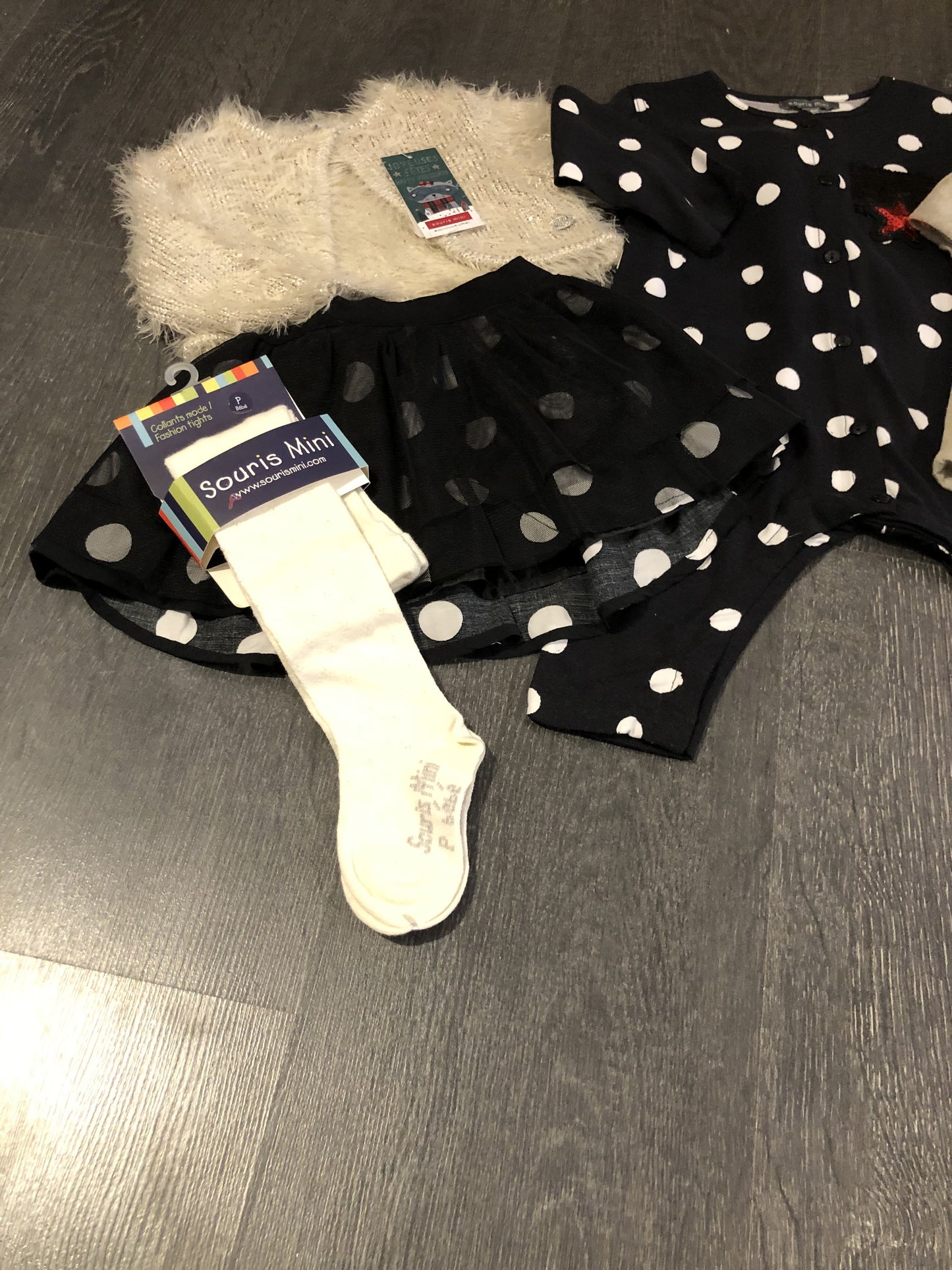 Ma Garde Robe De Noel - Souris Mini 6-9 Mois