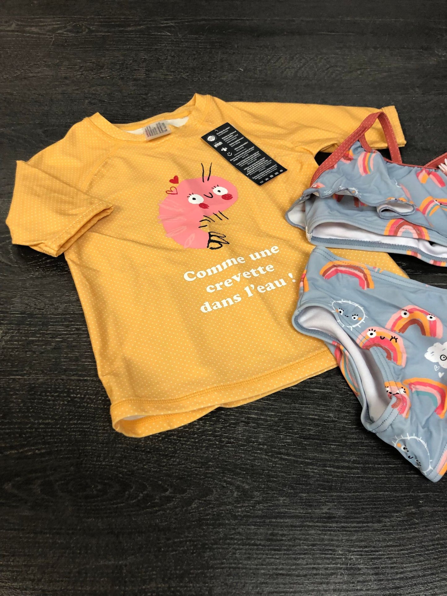 Duo rashguard et maillot - Souris mini - 3 ans
