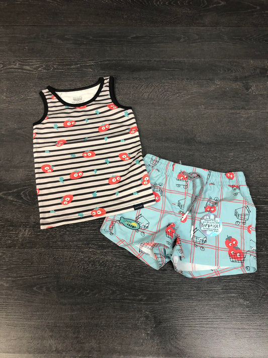 Duo short de plage et camisole - Short 4 ans et camisole 4-5 ans - Souris mini