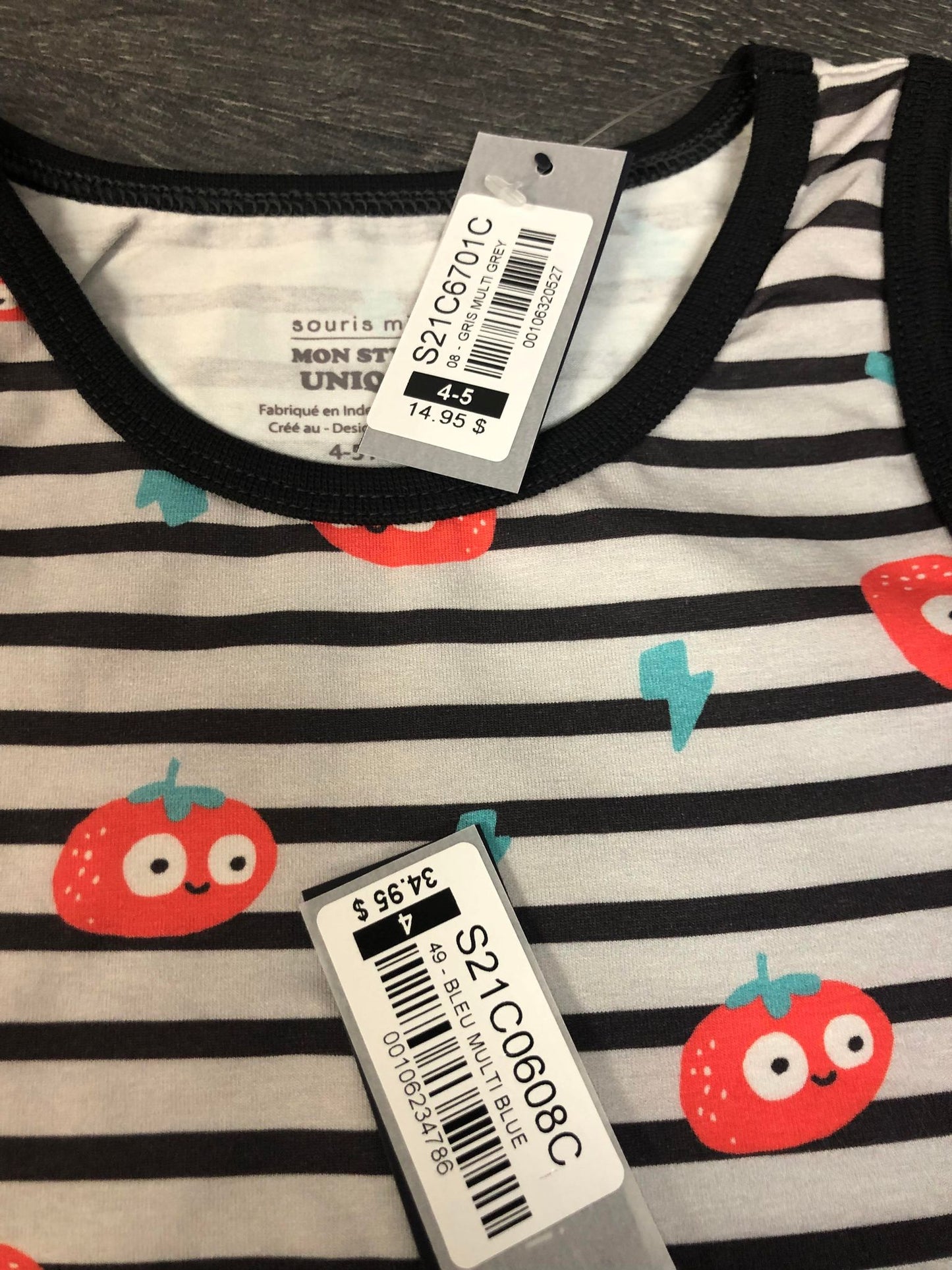 Duo short de plage et camisole - Short 4 ans et camisole 4-5 ans - Souris mini