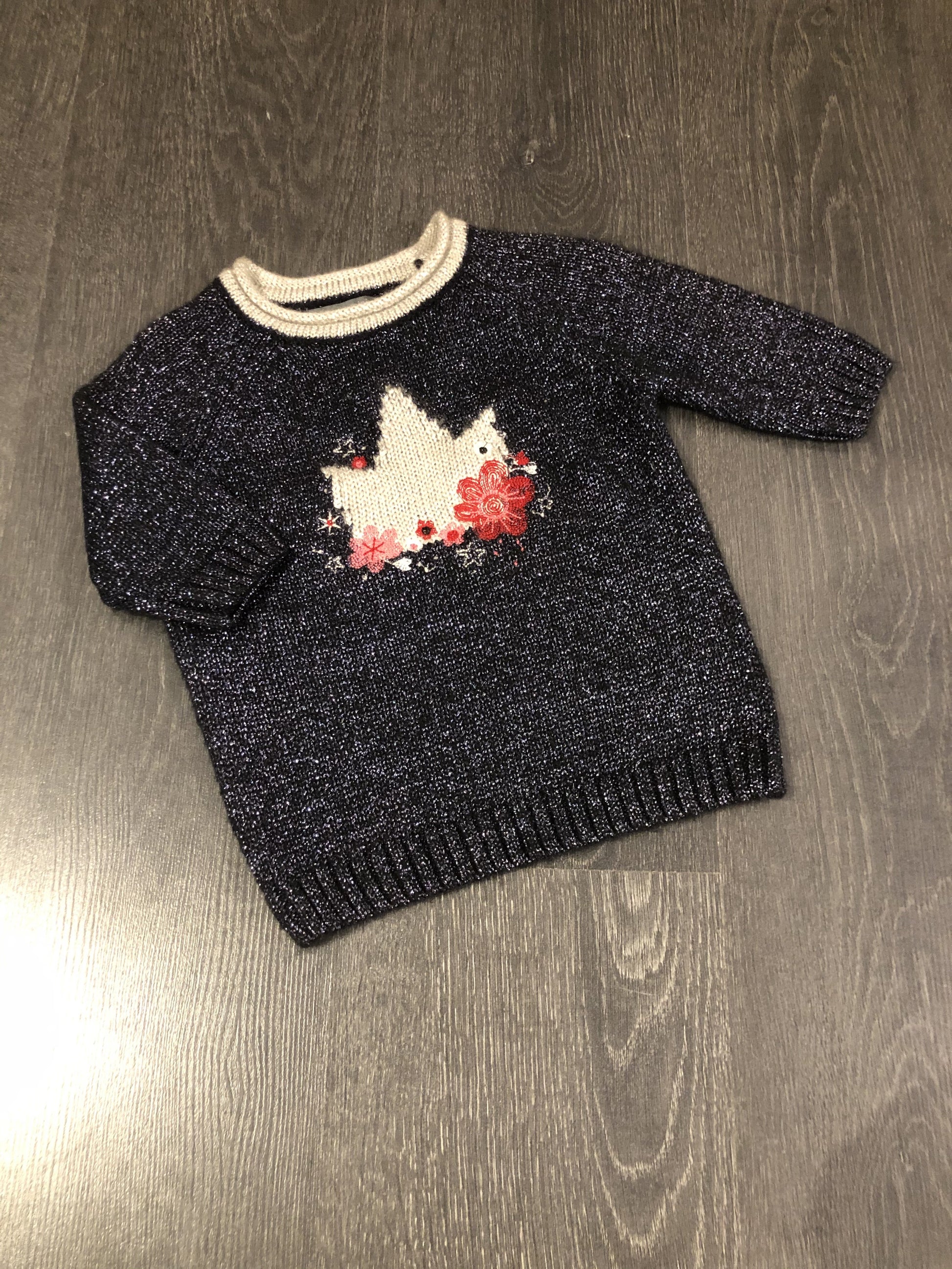 Tunique Tricot - Souris Mini 6-9 Mois