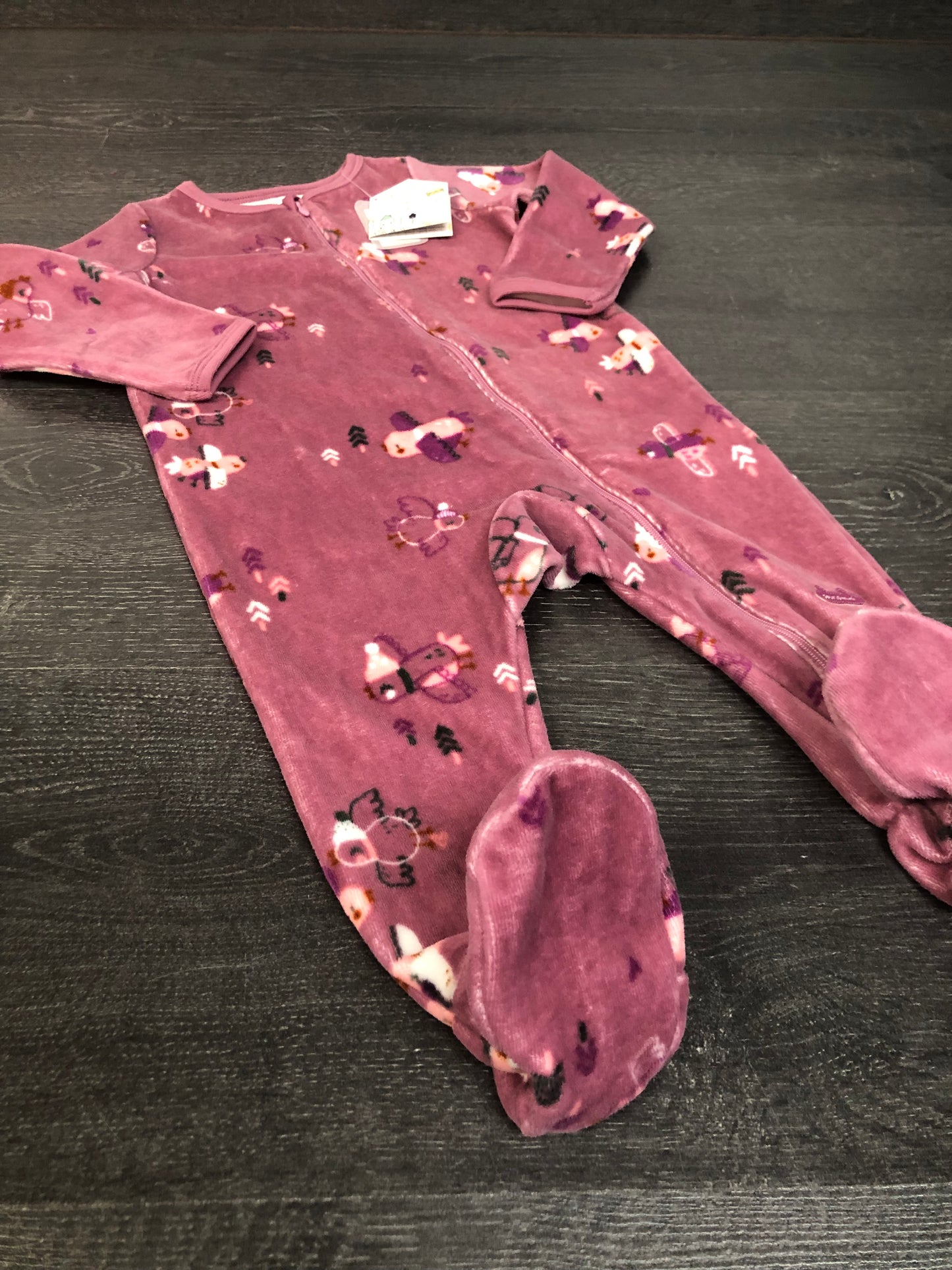 Pyjama velours - souris mini - 12-18 mois