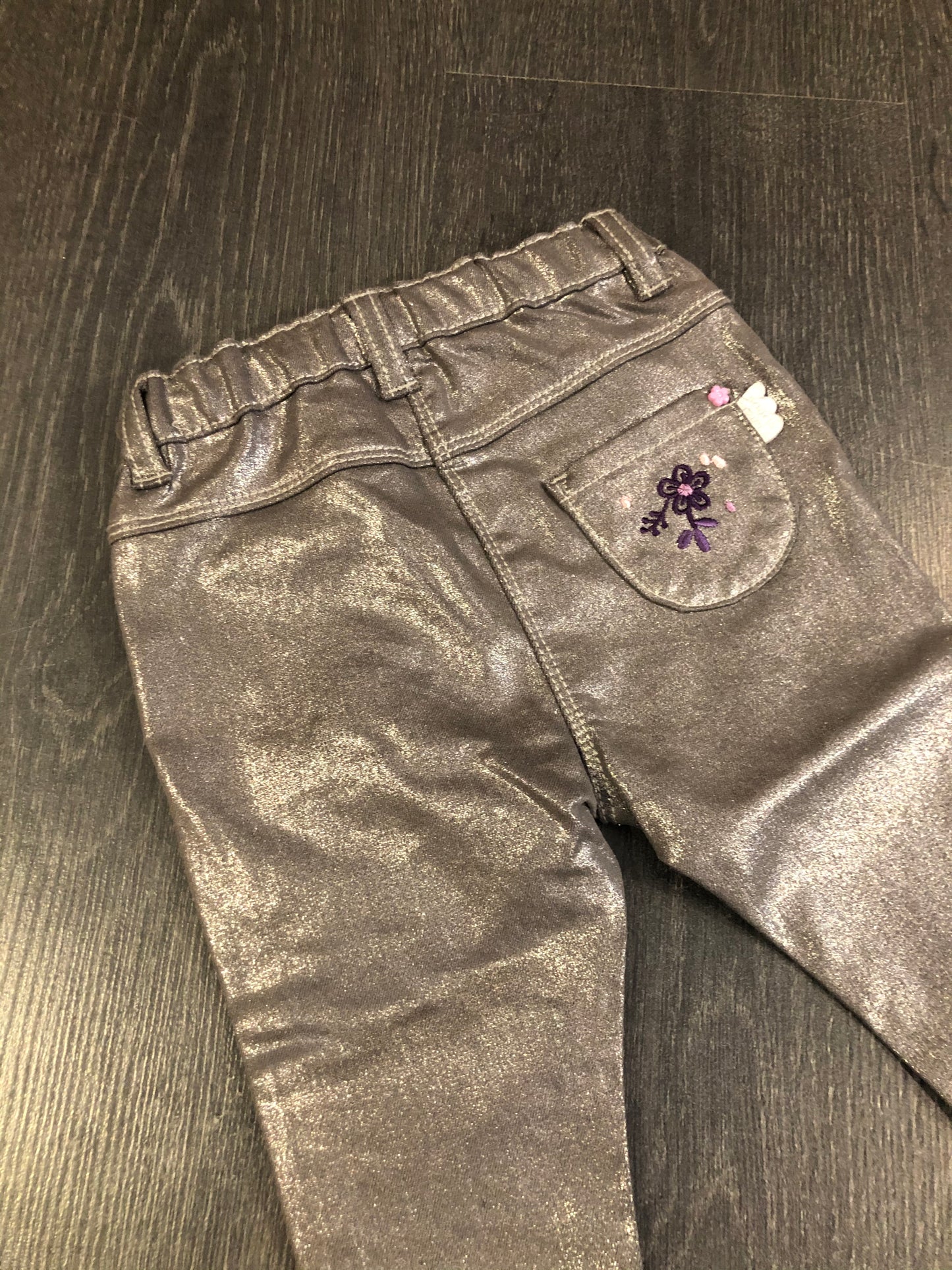 PROMO 5$ - Pantalon lamé - souris mini - 9-12 mois