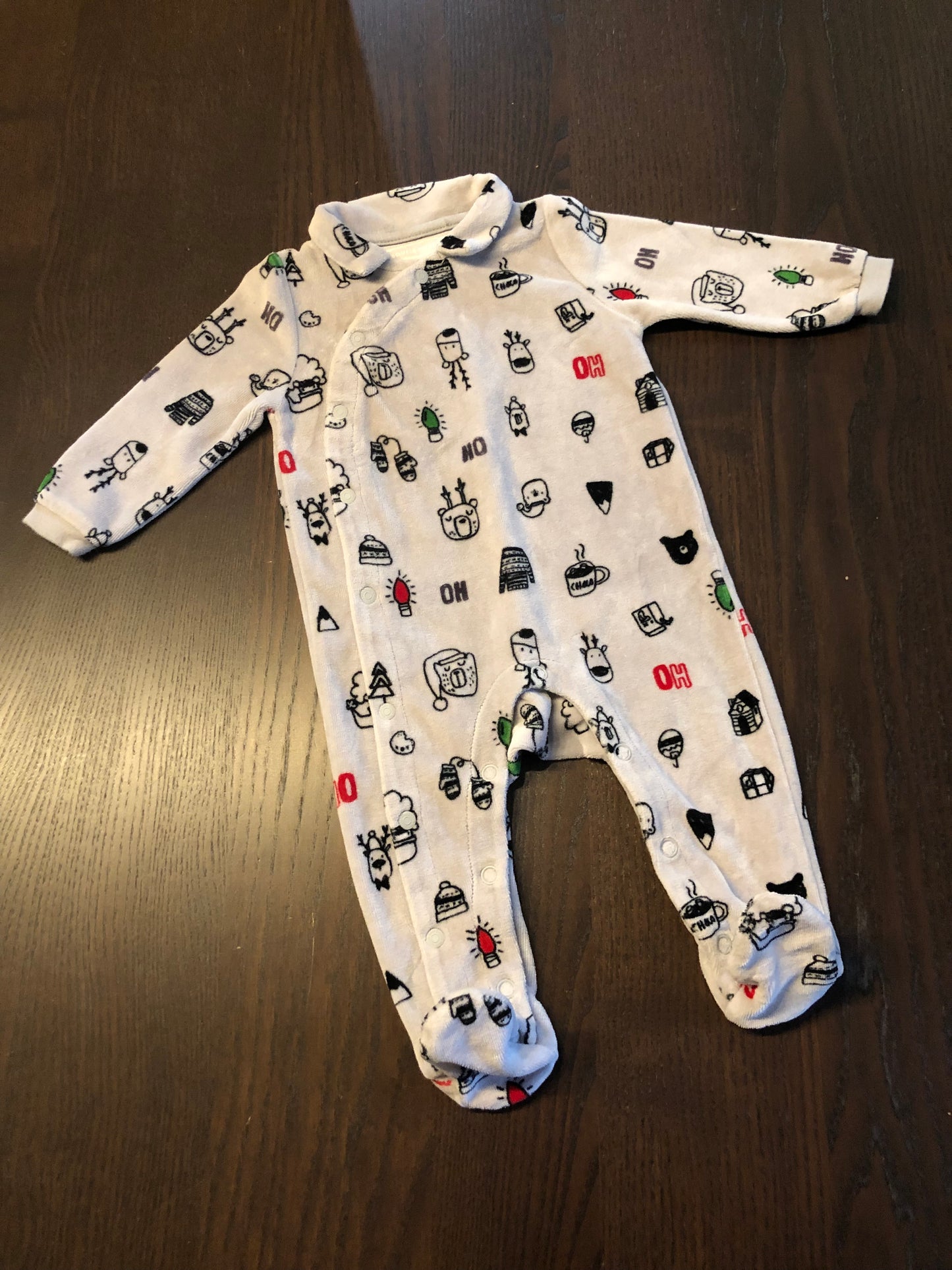 Friperie - pyjama - souris mini - 6-9 mois