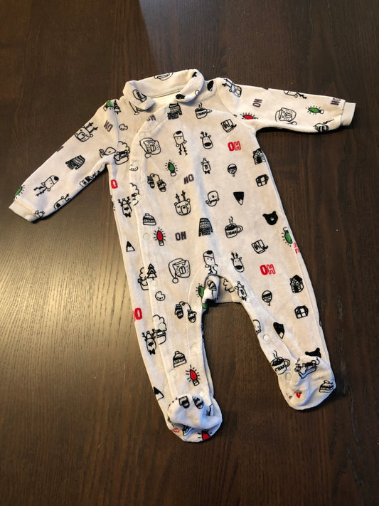 Friperie - pyjama - souris mini - 6-9 mois