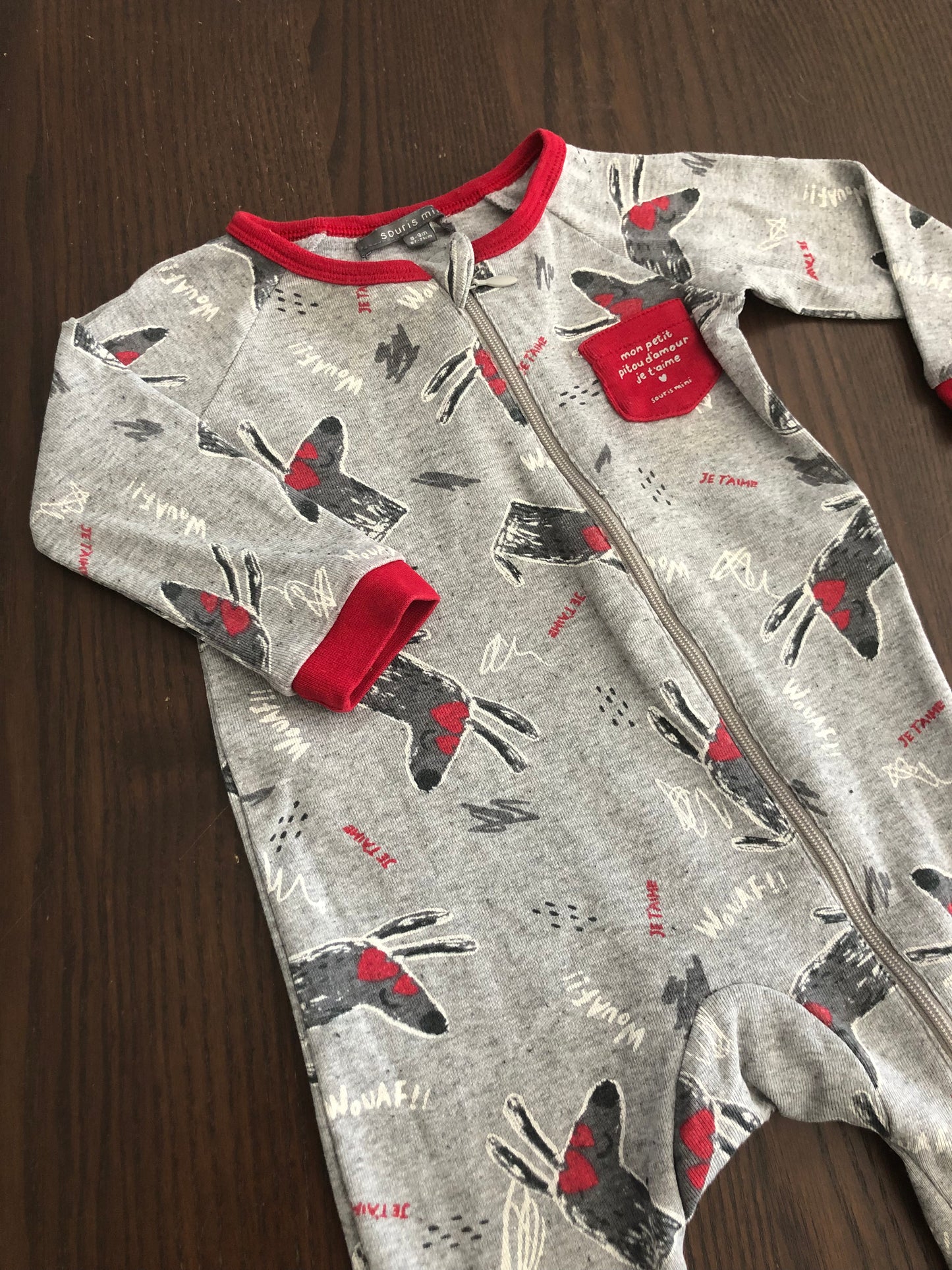FRIPERIE - pyjama-  souris mini -  6-9 mois