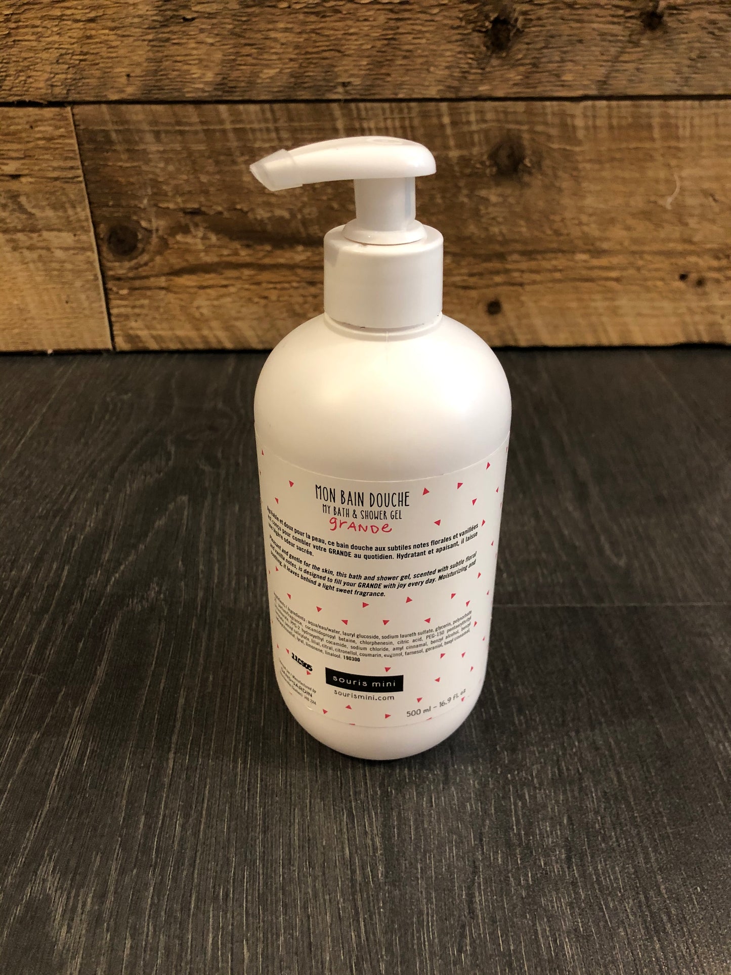 Mon gel de douche grande et petite bombe de