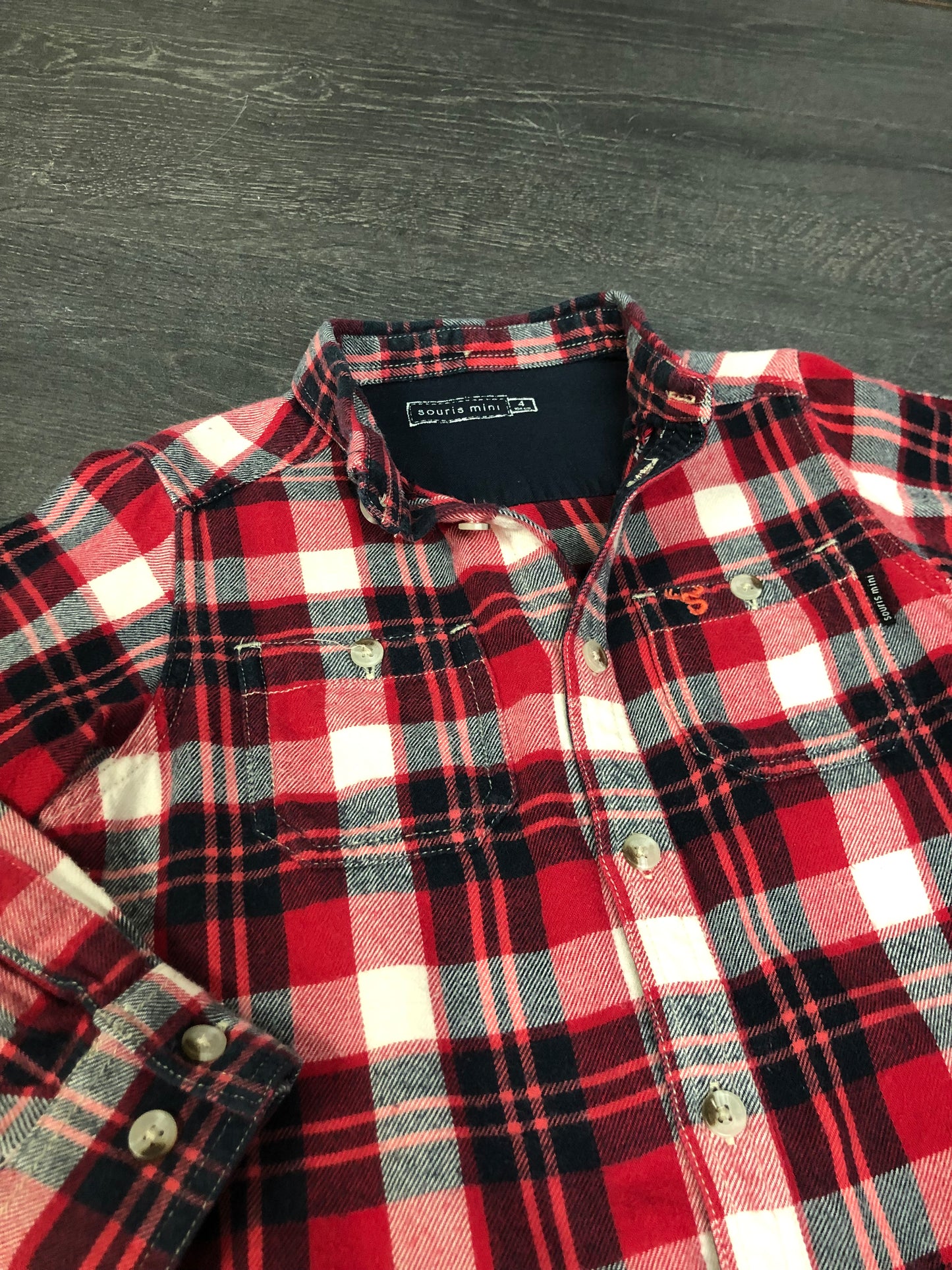 FRIPERIE - chemise - souris mini - 4 ans